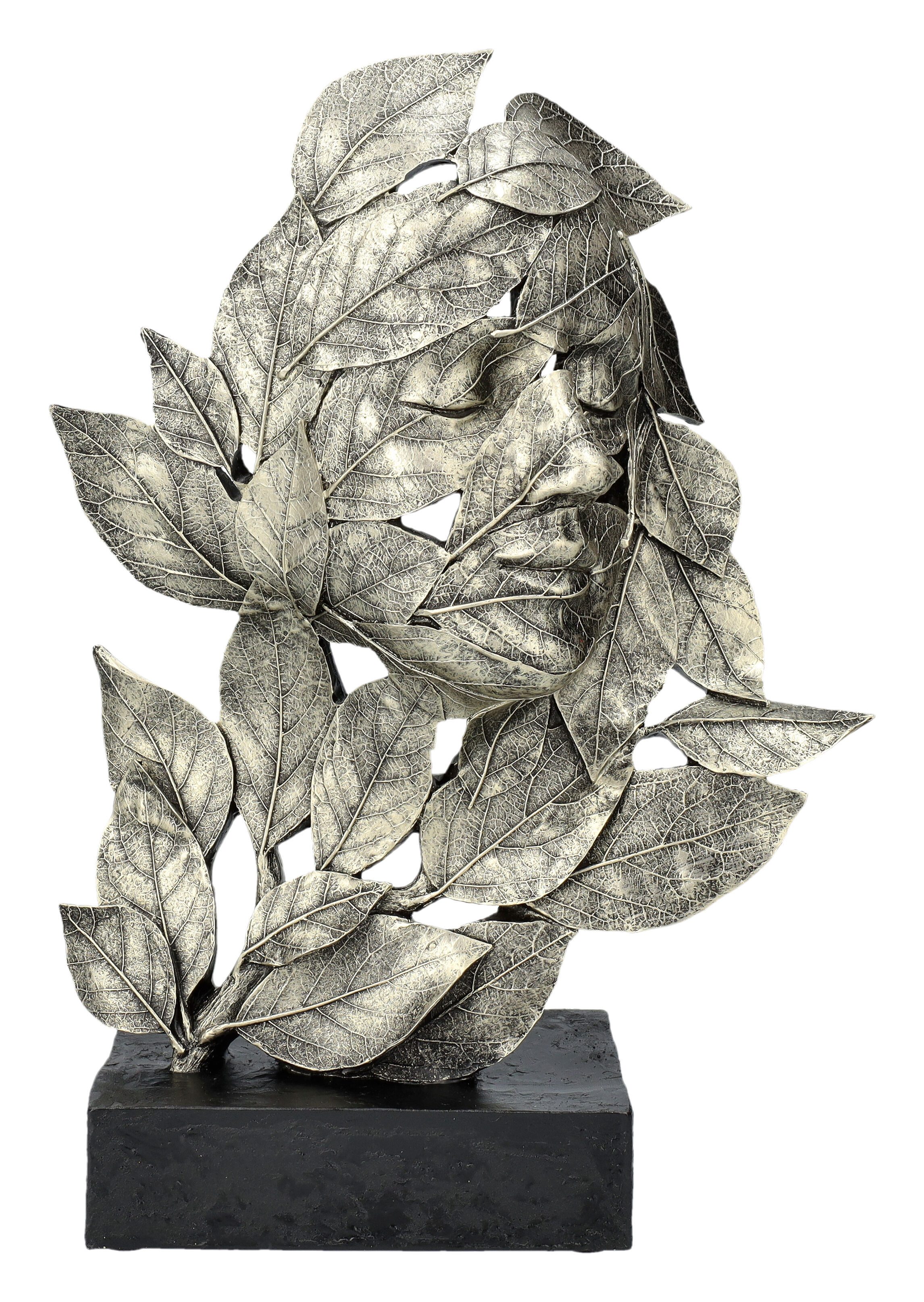 Figuren Shop GmbH Dekofigur Skulptur aus Blättern - Natürliche Emotion - Fr günstig online kaufen