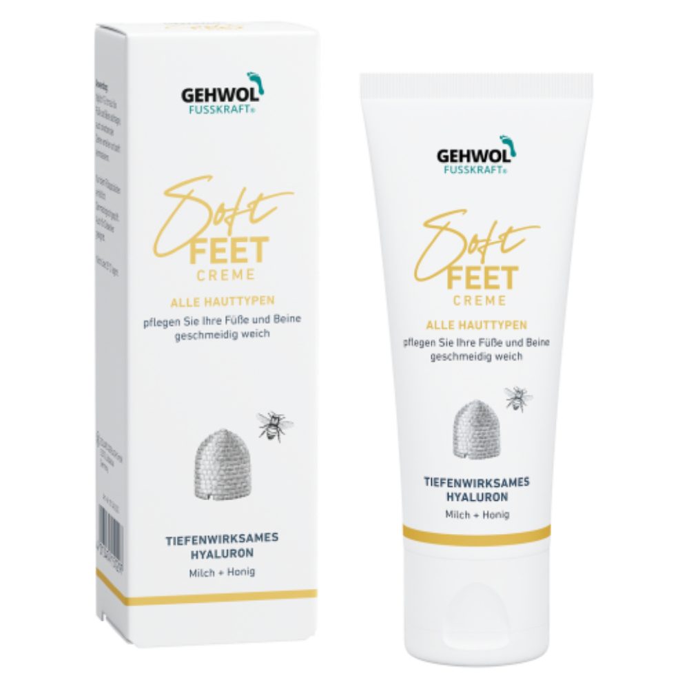 Gehwol Fußcreme GEHWOL FUSSKRAFT *Soft Feet Creme* Milch&Honig 125ml Packung, 1-tlg., 125ml
