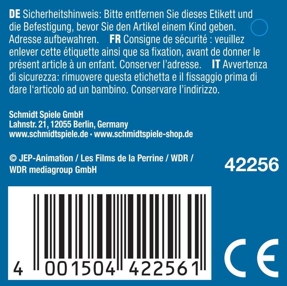 Schmidt Spiele Plüschfigur Plüsch Stofftier Bobo Siebenschläfer schlafend 25 cm 42256