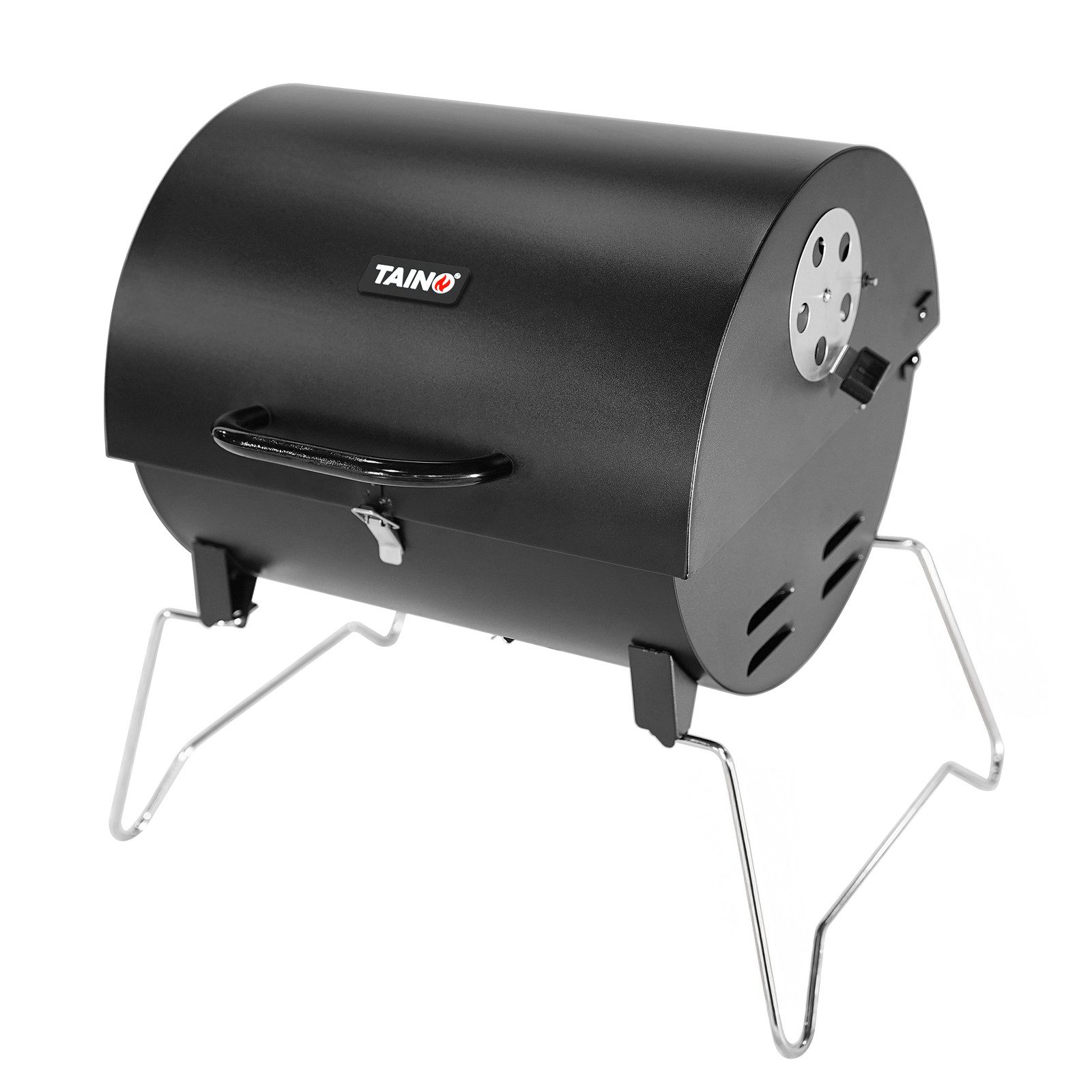 TAINO Holzkohlegrill CHAROX, kompakt, tragbar, Campinggrill, Tragegriff, Transportsicherung
