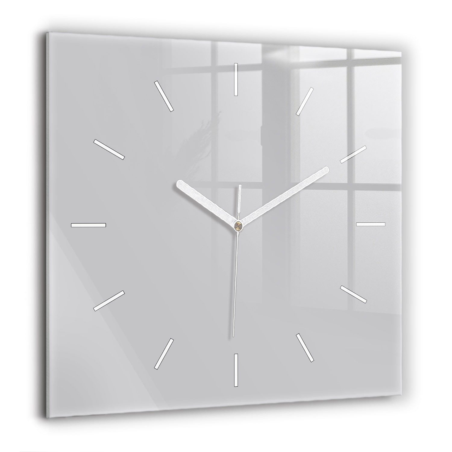 Tulup Wanduhr Wanduhr Modernistische Glaswanduhr 60x60cm günstig online kaufen