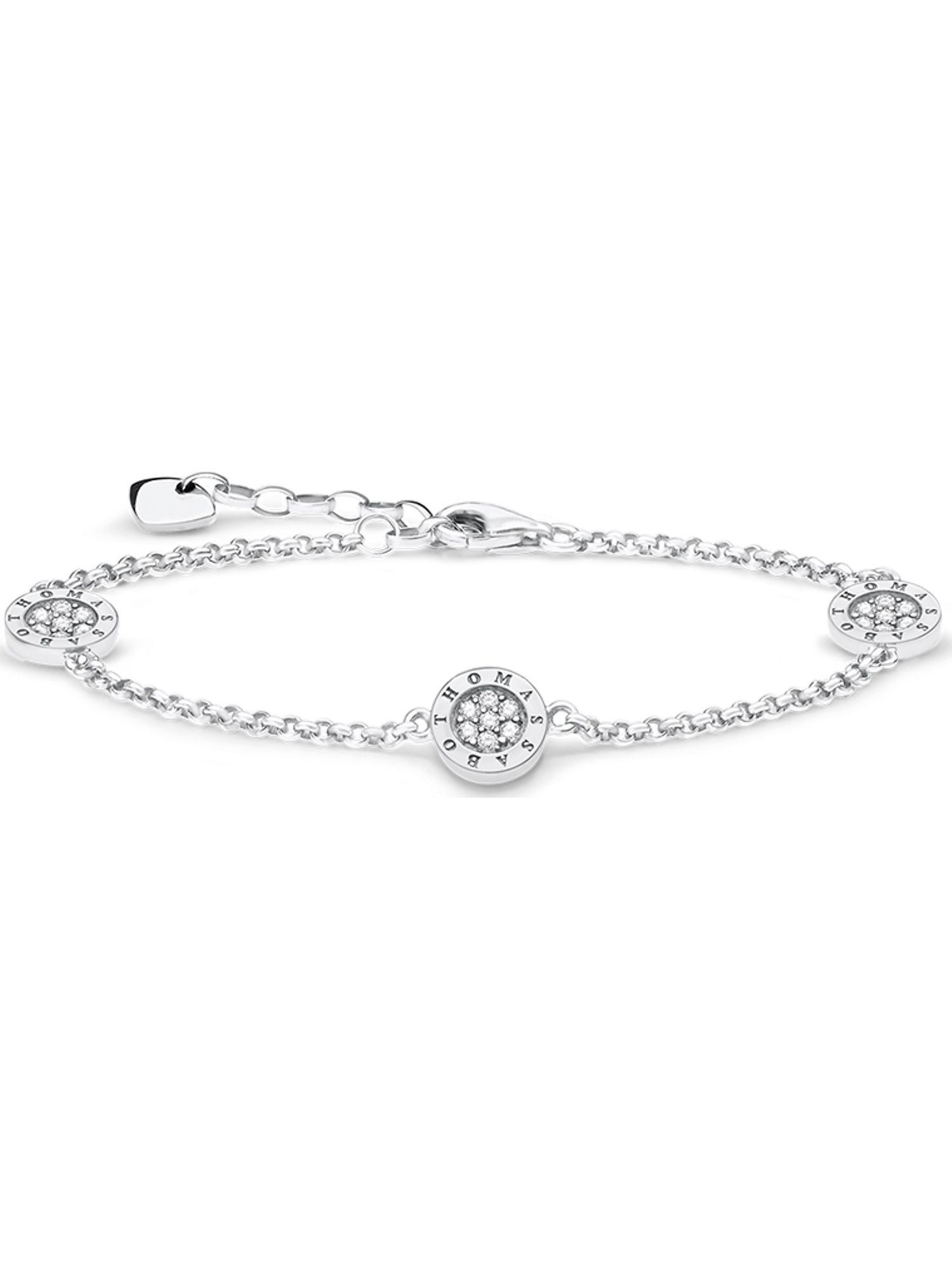 Silberarmband Thomas Sabo Damen-Armband 925er Silber Zirkonia