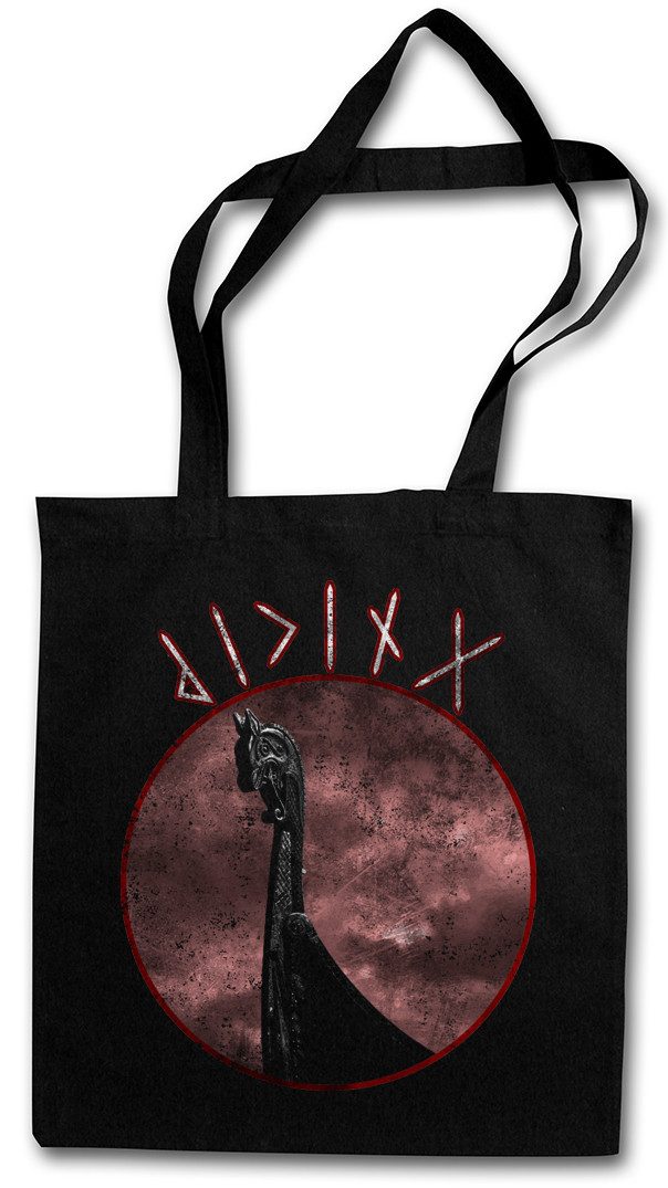 Beuteltasche Viking Ship Dragon Head Stofftasche Drachenkopf Vikings Schiff