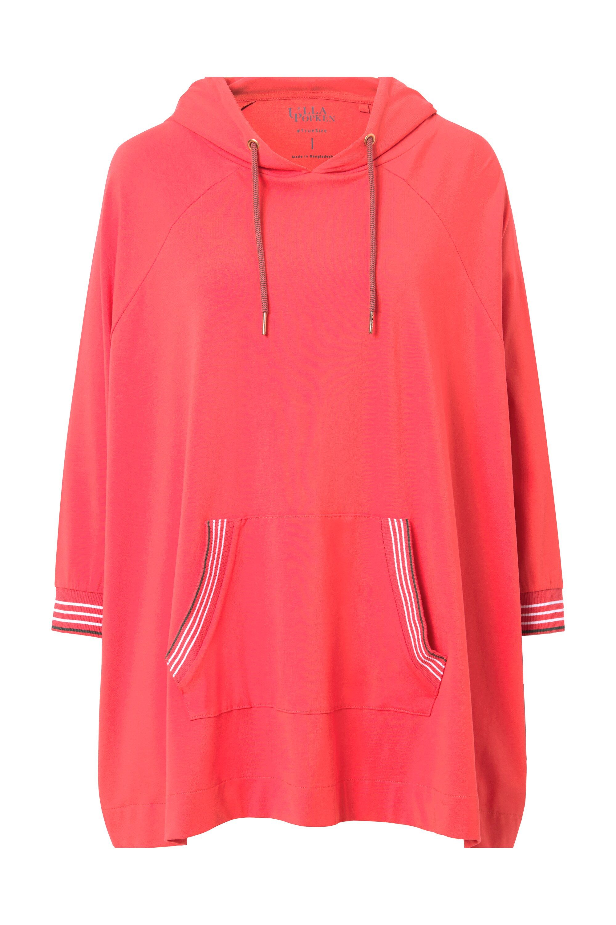 Ulla Popken Sweatjacke Loungwear-Poncho oversized Kapuze günstig online kaufen