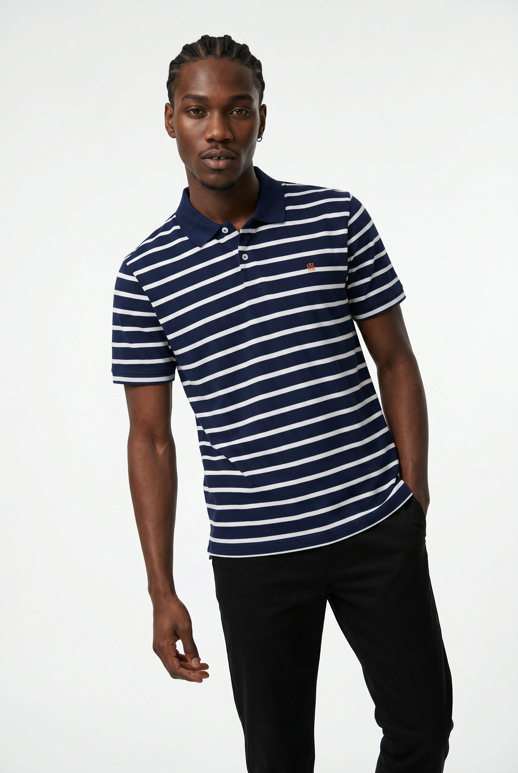 Poloshirt JPRBLUADAM SS STRIPED POLO