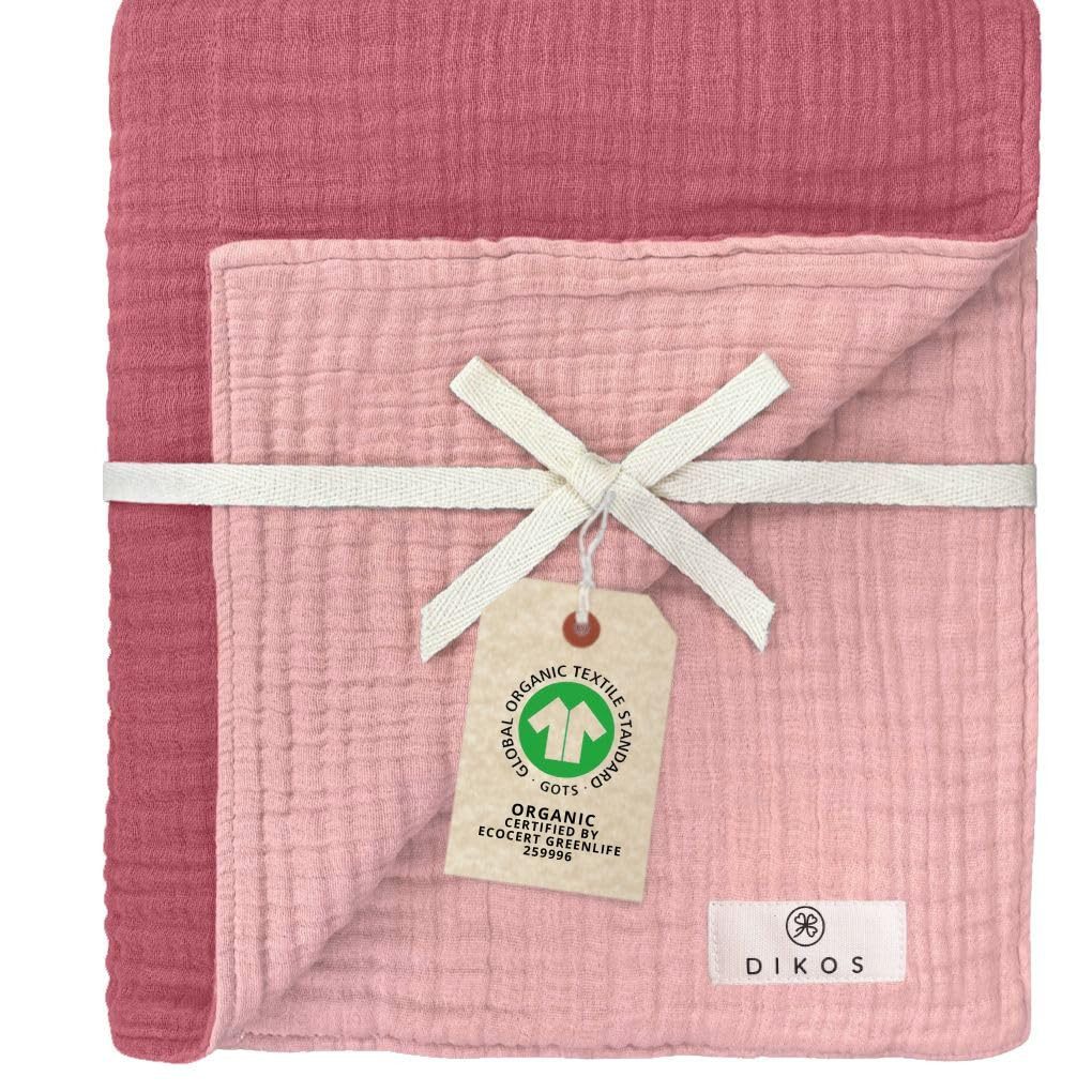 Babydecke Musselin Babydecke 6-lagig gekreppt, 100% GOTs Bio-Baumwolle