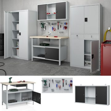 Oskar Werkbank Werkstatteinrichtung Lochwand Hängeschrank 2er Set, (2er Set)