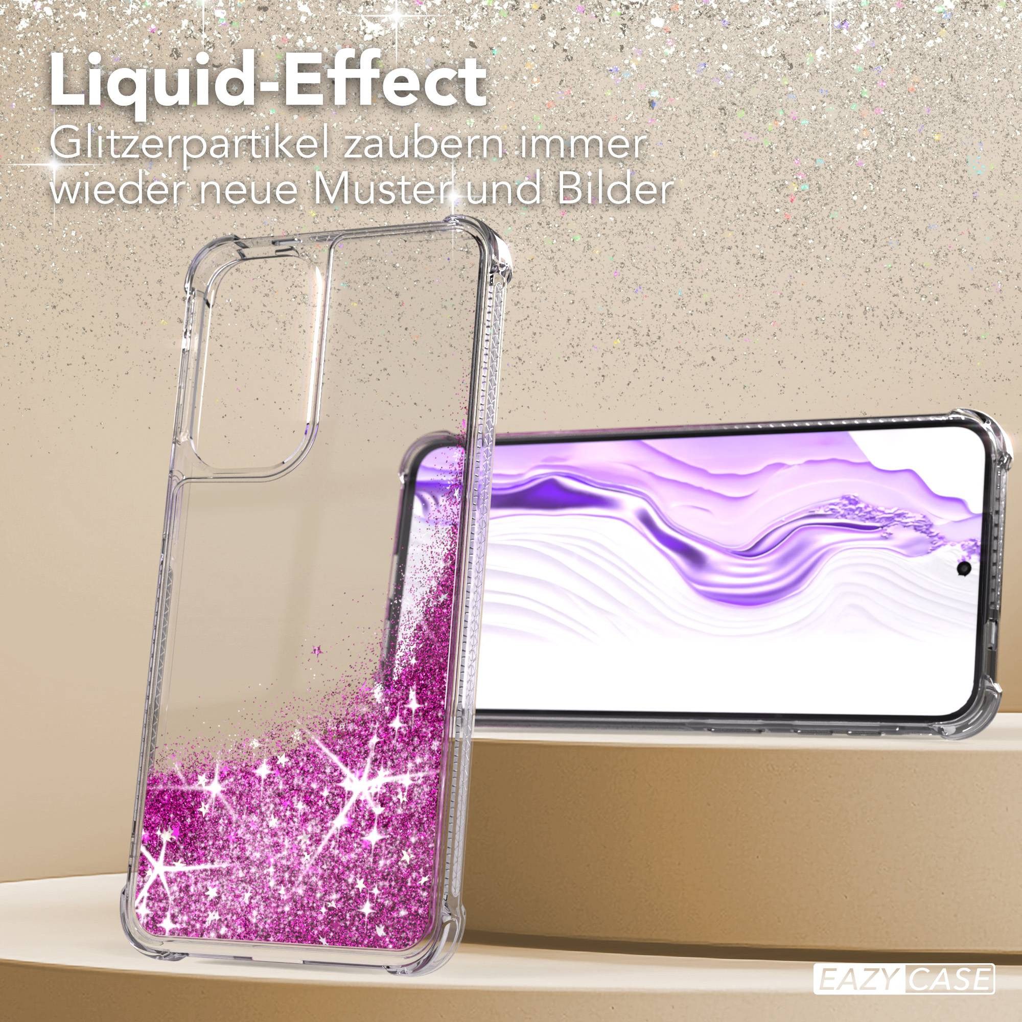 EAZY CASE Handyhülle Liquid Glittery Case für Samsung Galaxy A57 6,7 Zoll, Bumper Case Back Cover Glitter Glossy Handyhülle Etui Violett Lila – Bild 4 von 5