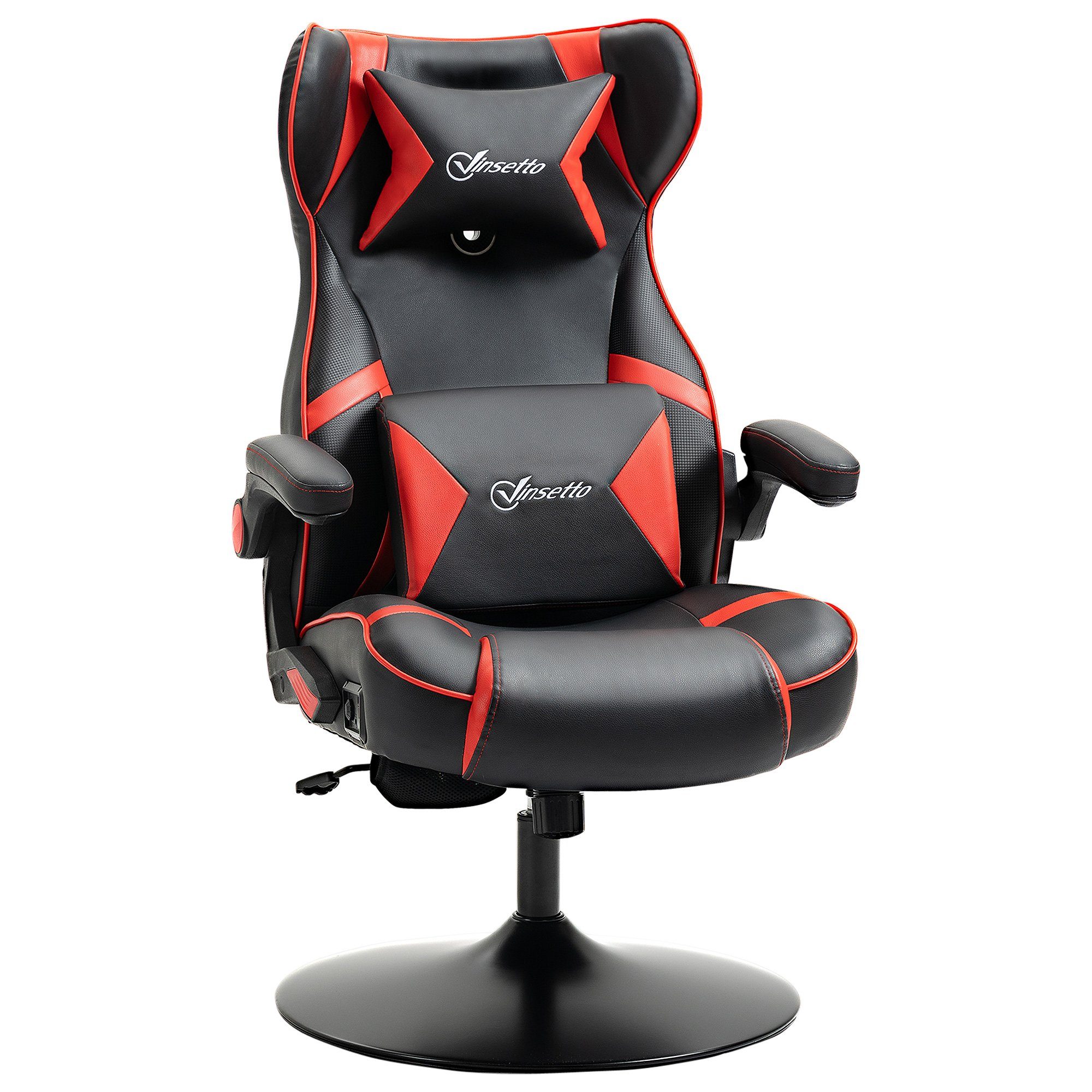 Schreibtischstuhl höhenverstellbarer Gaming Stuhl mit Wippfunktion