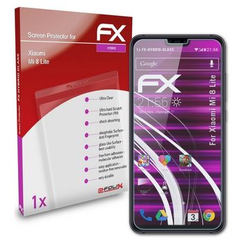 atFoliX Schutzfolie Panzerglasfolie für Xiaomi Mi 8 Lite, Ultradünn und superhart