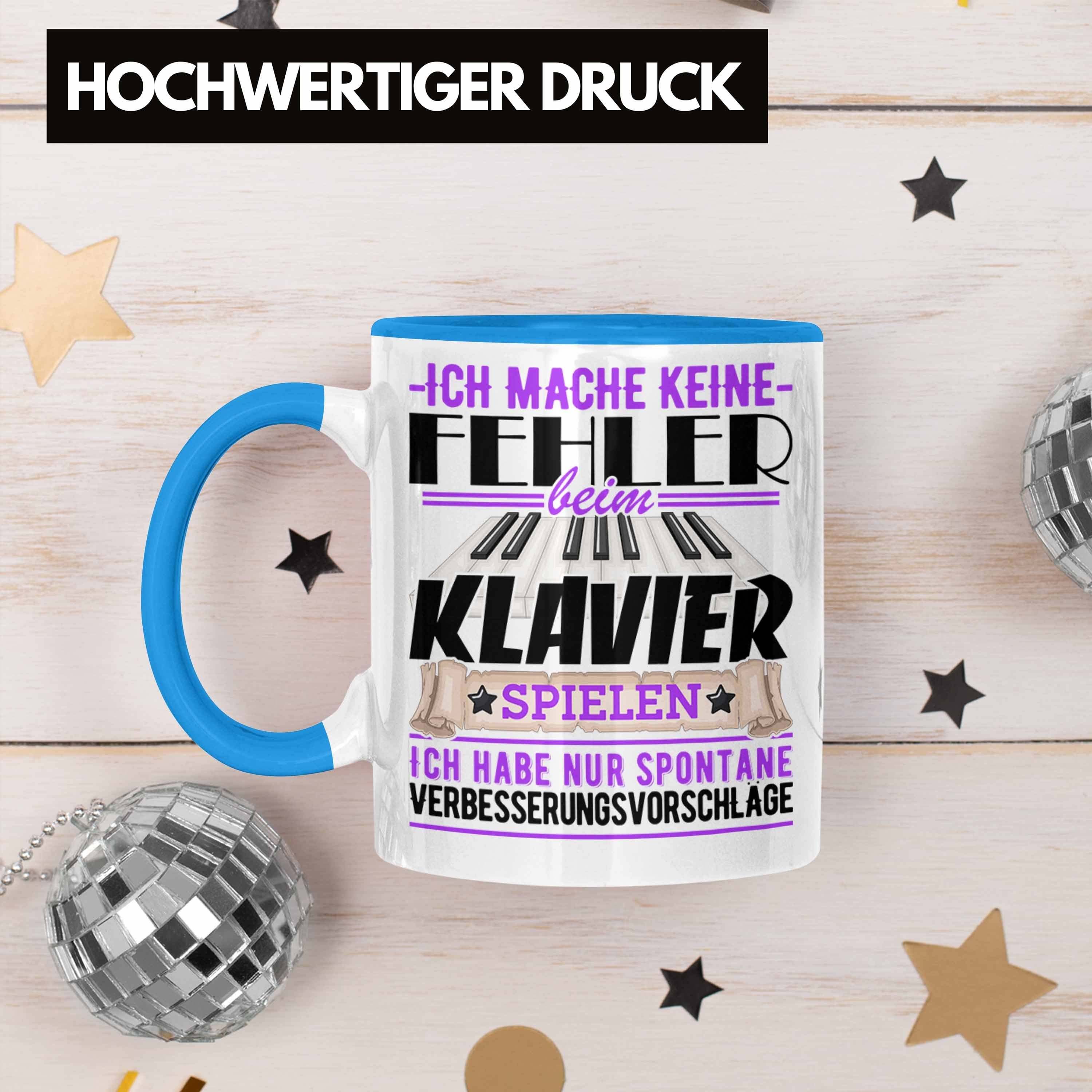 Mache Keine Trendation Feh Kaffee-Becher Klavier-Spieler Ich Tasse Blau Piano Tasse Geschenk