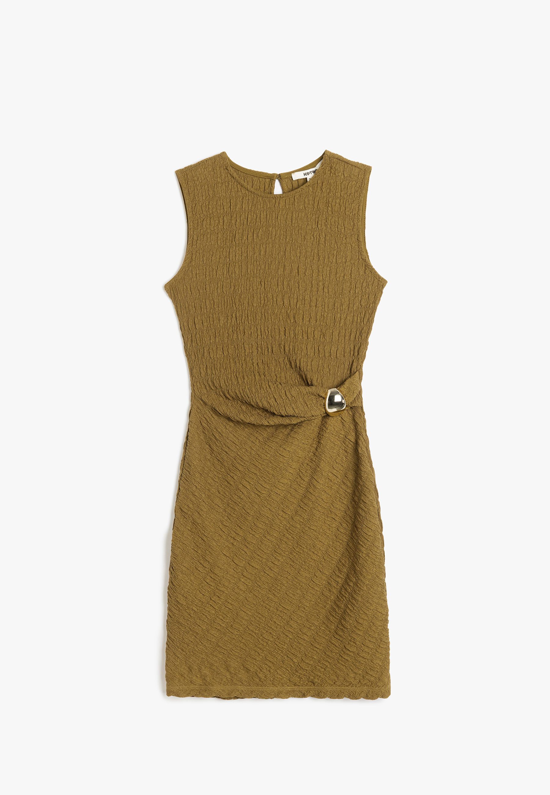 Badekleid Mini Länge Mit Metall-Accessoires Minikleid