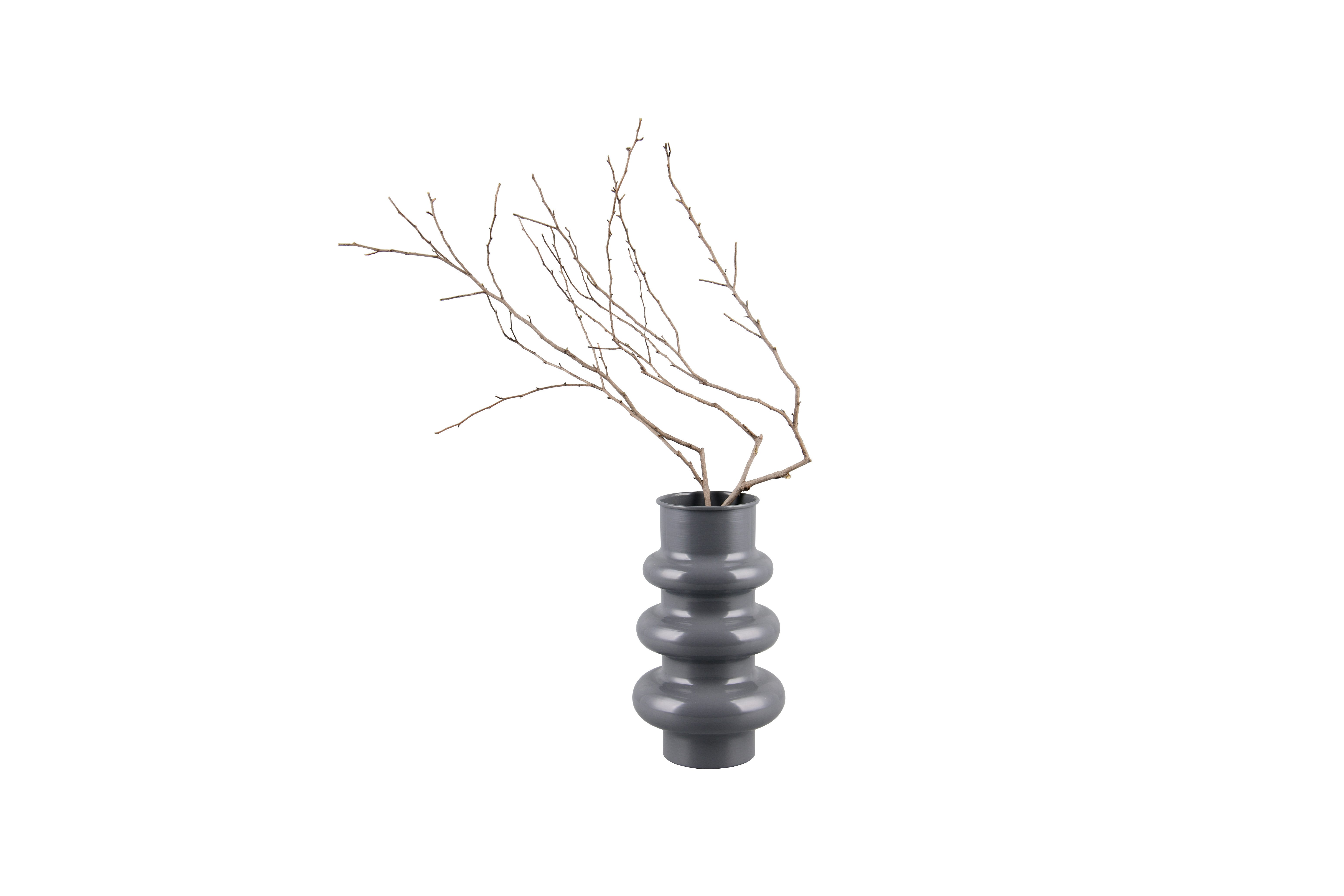 furnling Dekovase Loop (1 St), moderne Vase in organischer Form, Höhe 30,7 cm, grau