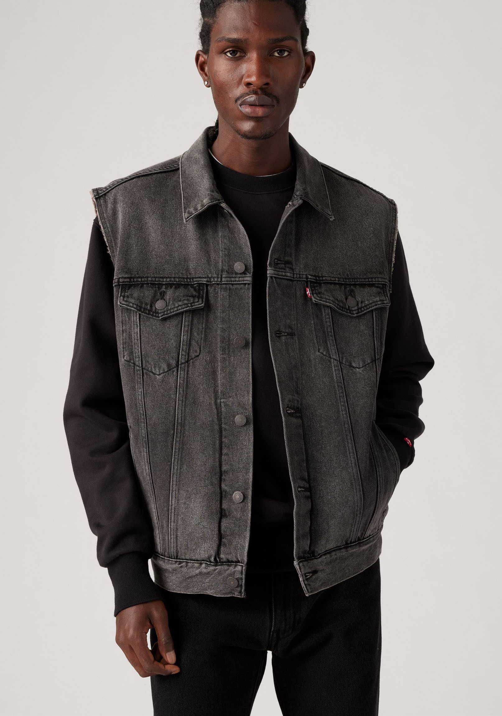 Levi's® Jeansweste RELAXED TRUCKER VEST MED INDIGO - WORN IN