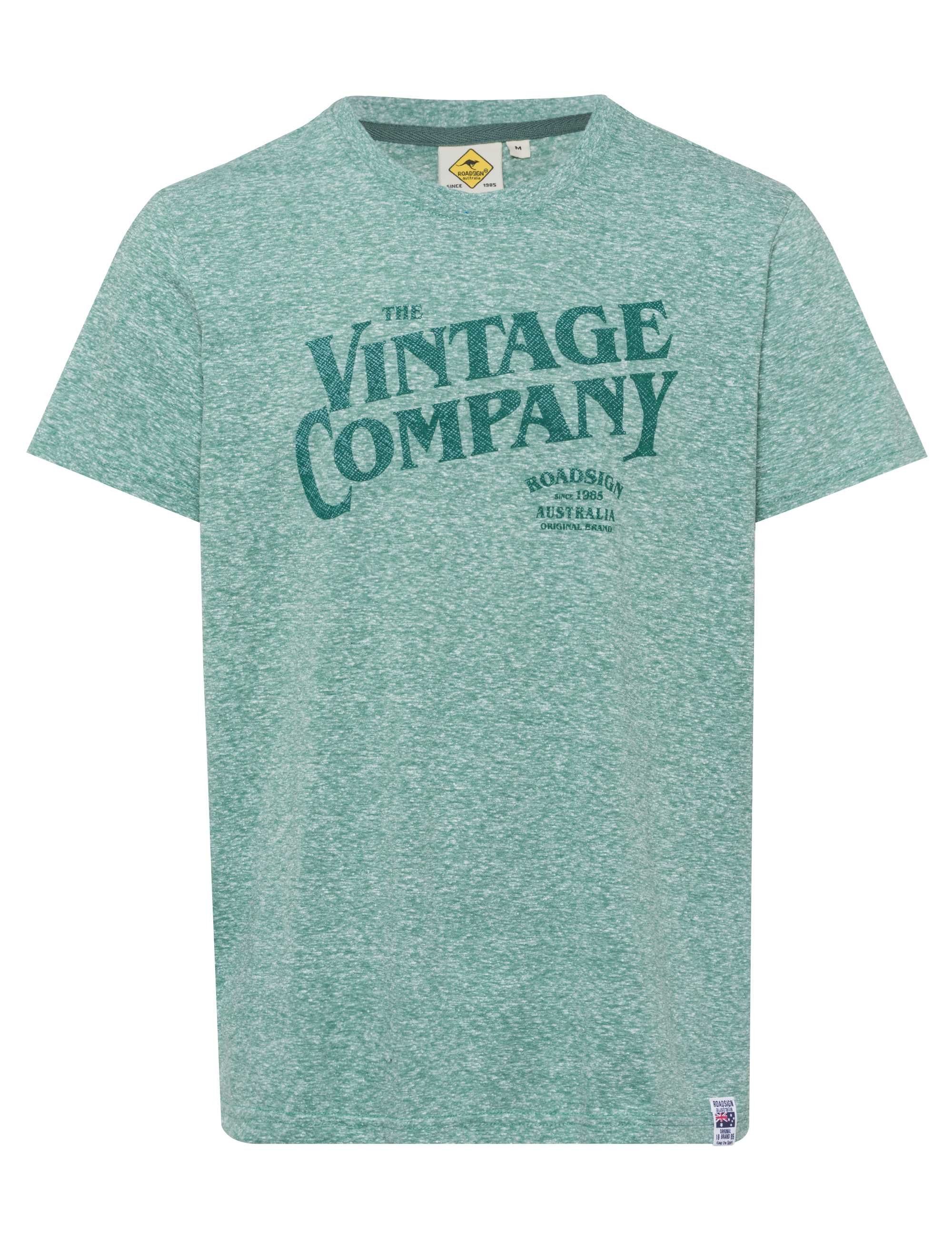 ROADSIGN australia T-Shirt Vintage Company (1, 1-tlg., 1) in Melange-Optik im Vintage-Stil