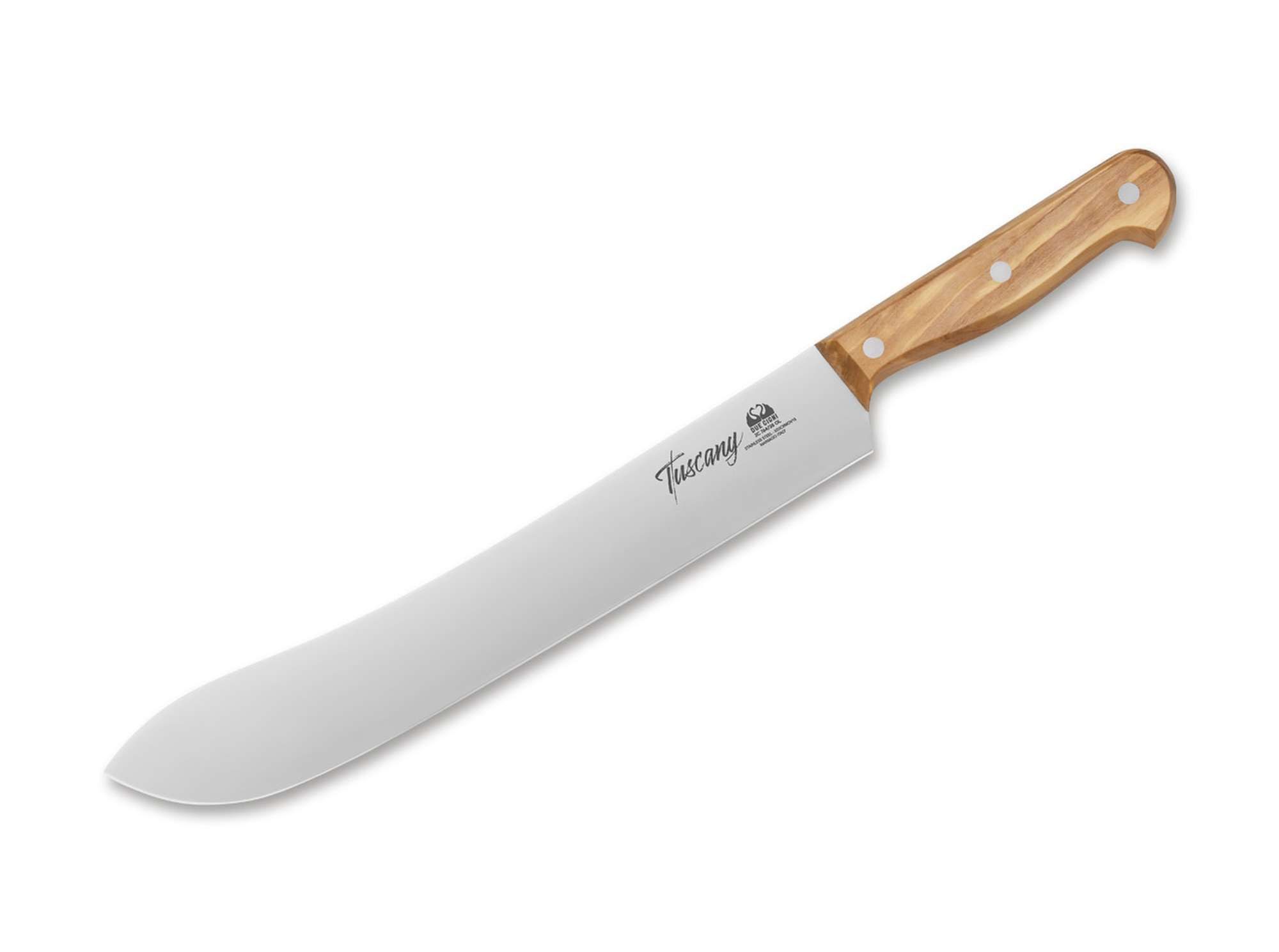 Due Cigni Kochmesser Due Cigni Tuscany Scimitarra Fleischmesser Olive