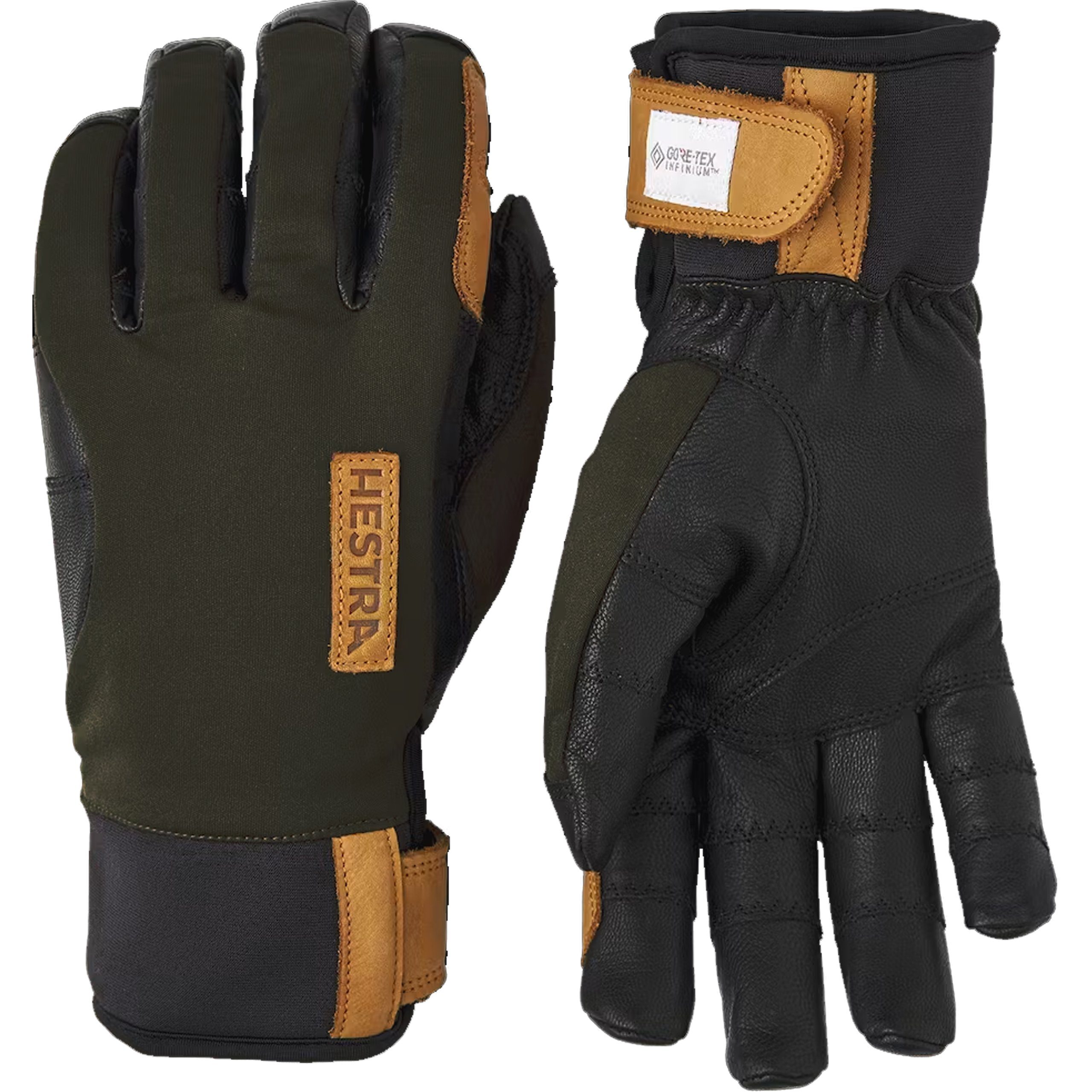 Lederhandschuhe HESTRA Ergo Grip Active Wool Terry - leicht gefütterte Outdoor Echtled