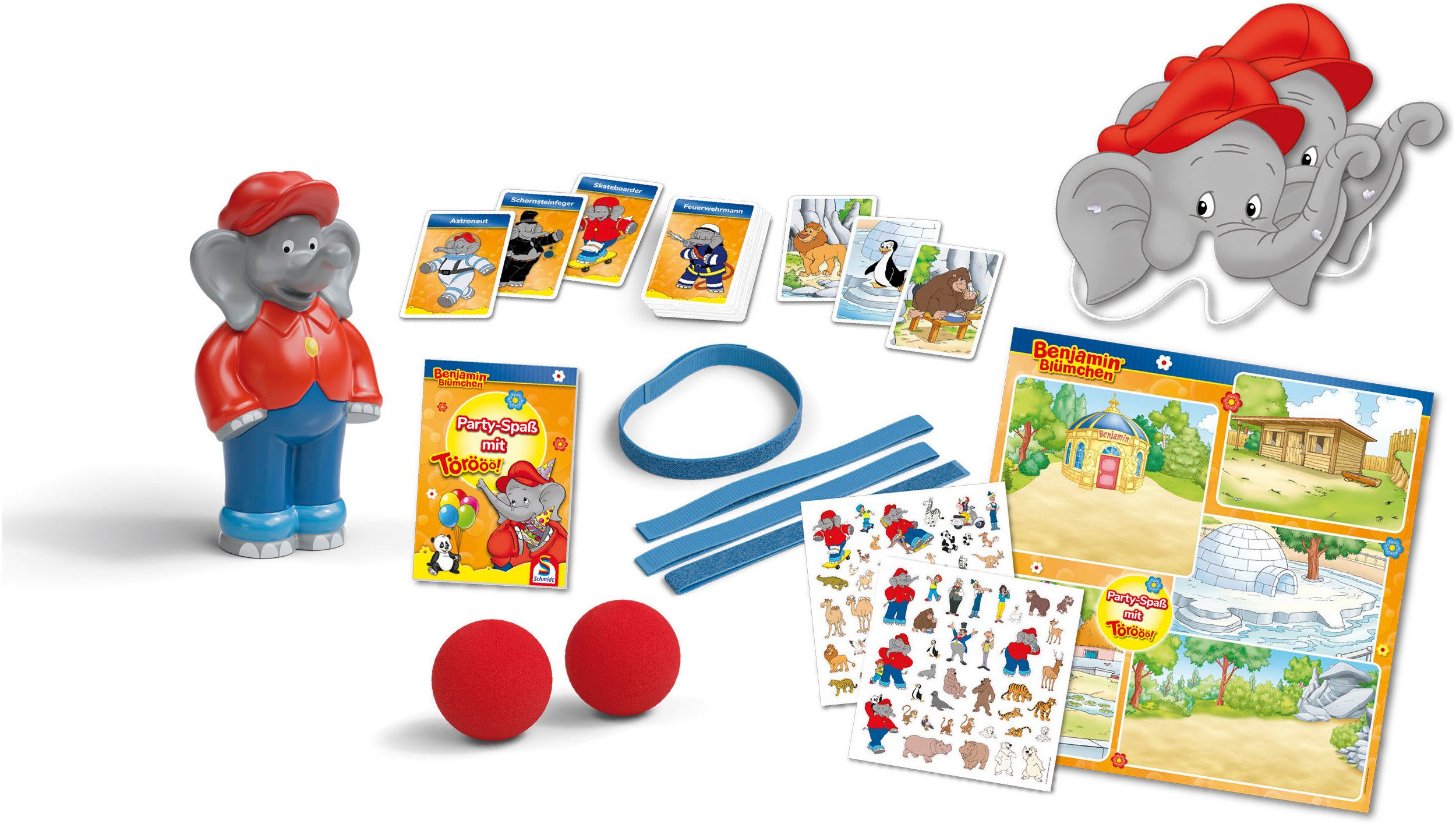 Schmidt Spiele Spielesammlung Benjamin Blümchen, Party-Spaß mit Törööö!, Kinderspiel