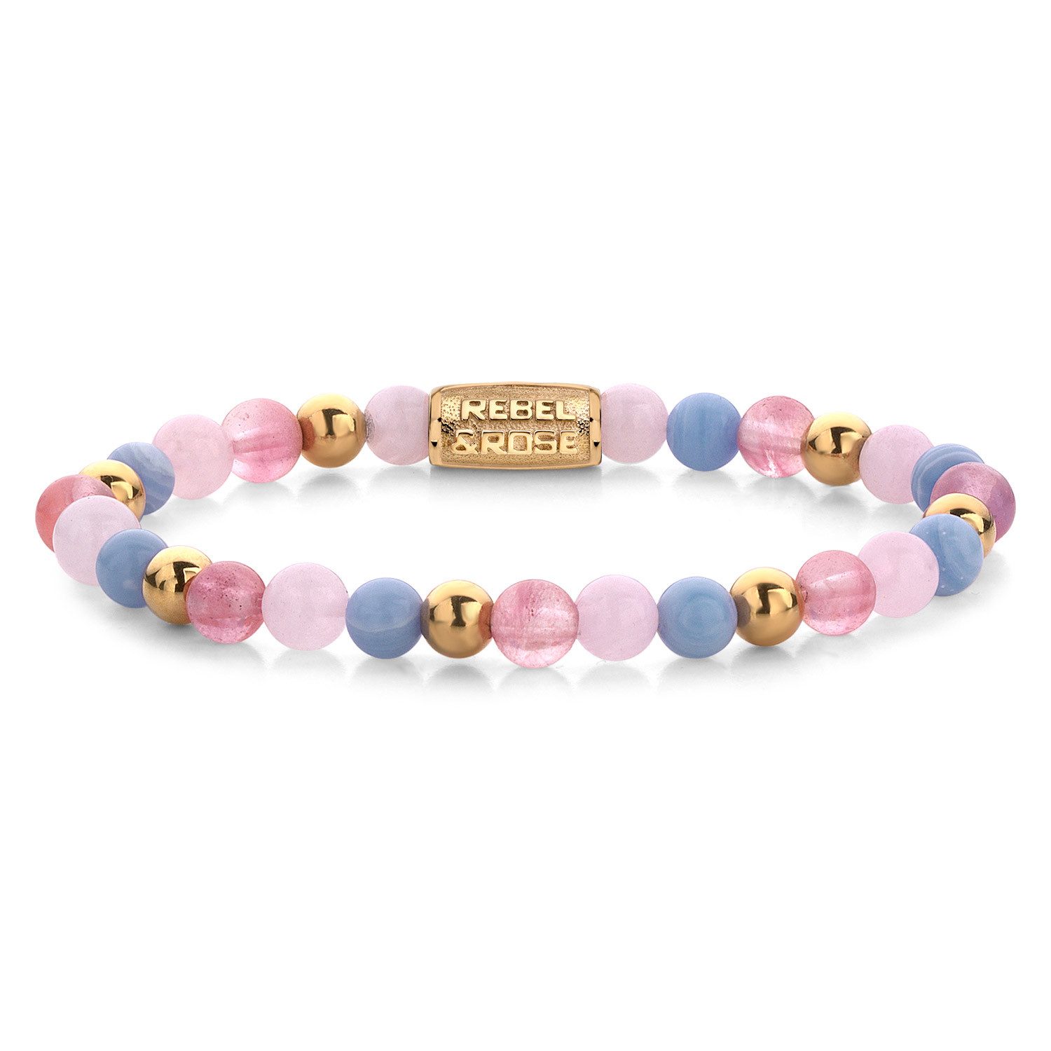 Rebel & Rose Edelstahlarmband Damen-Pink Summer Vibes 6 mm