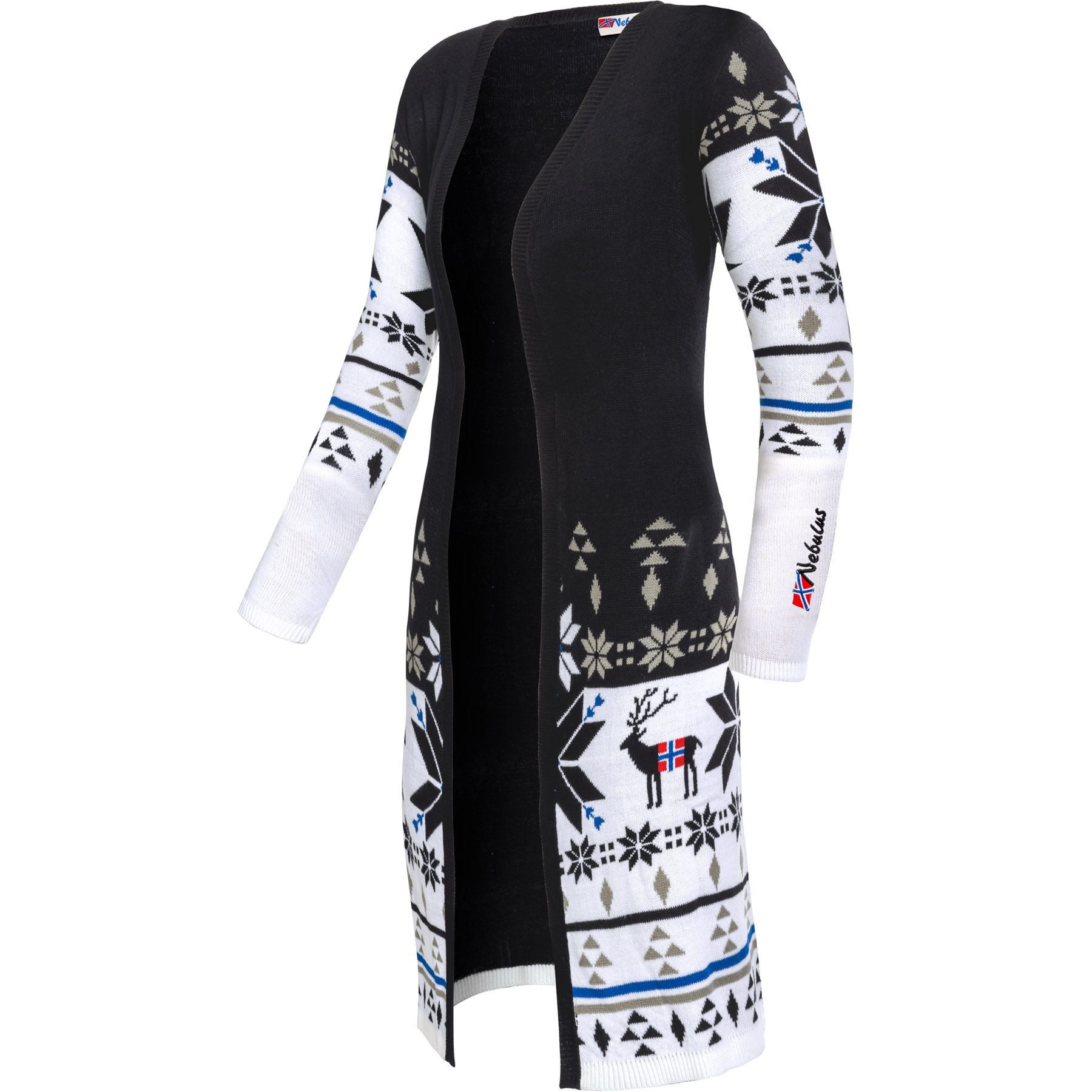 Nebulus Pullover & Shorts NOORS, P6221 - Damen, schwarz-weiß, L/40