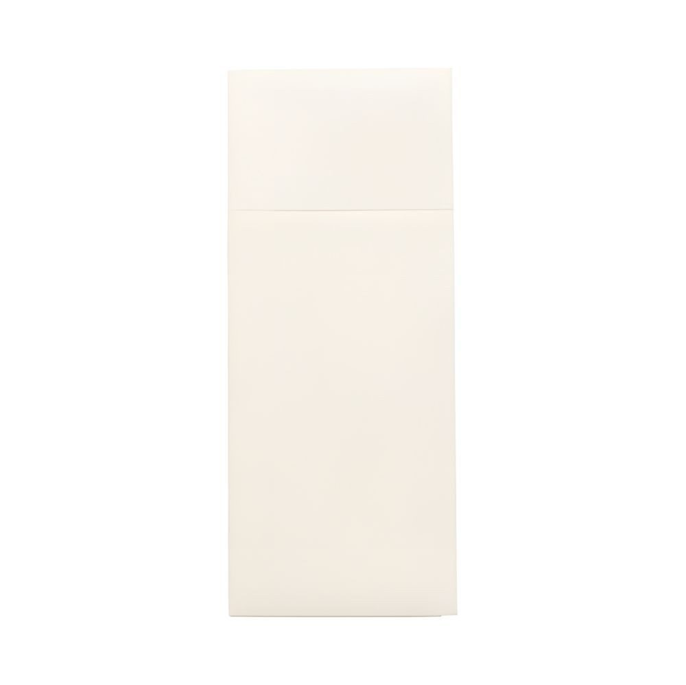 PAPSTAR Papierserviette Bestecktaschen, Airlaid 40 cm x 33 cm weiss mit Besteckfalz 500 Stk
