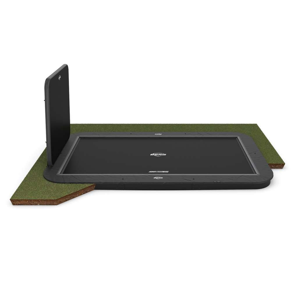 Bodentrampolin SPORTS 500 cm Ultim Elite FlatGround Grau+AeroWall 2x2