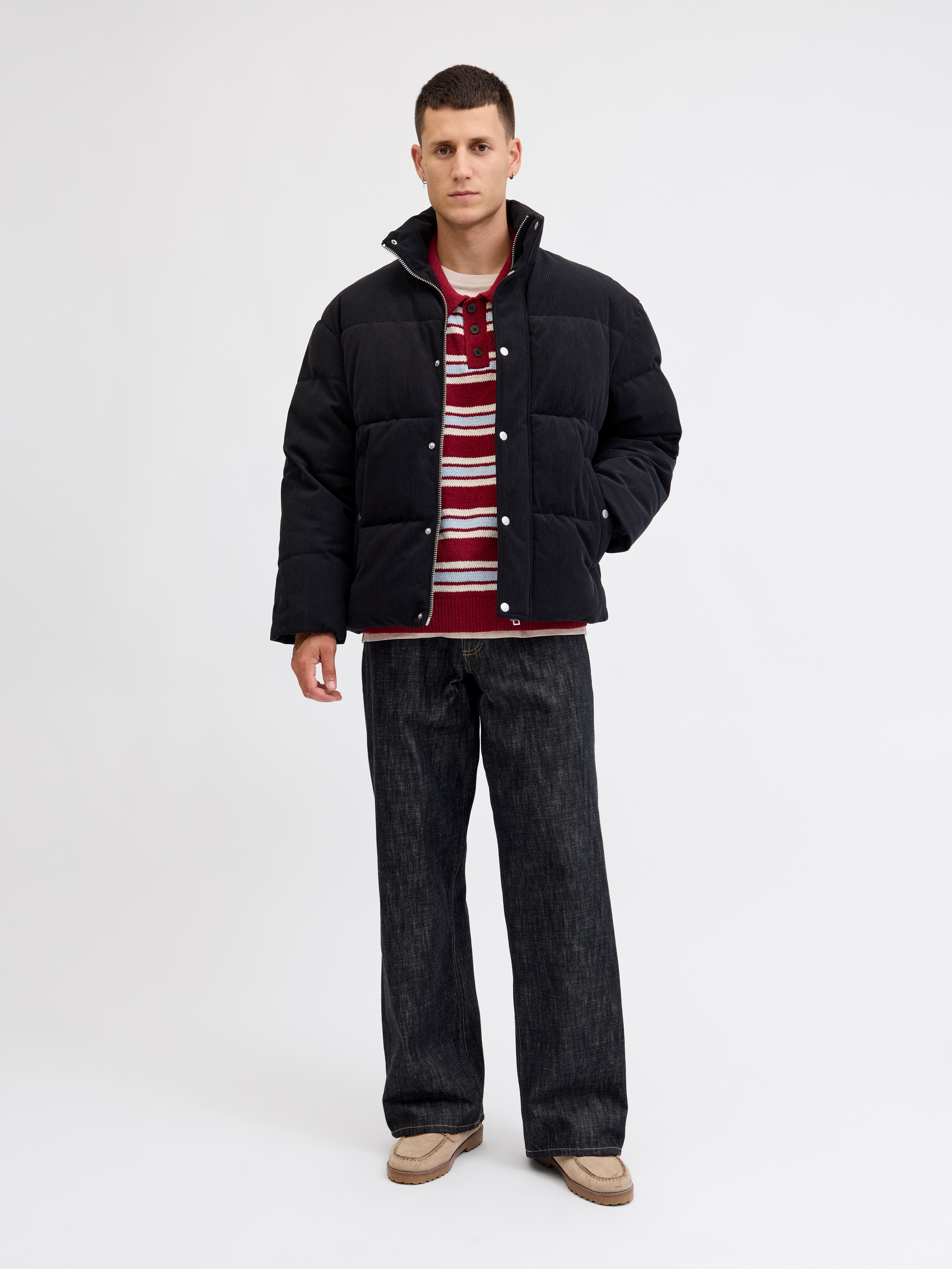 Jack & Jones Steppjacke JORGREENE CORDUROY PUFFER JACKET