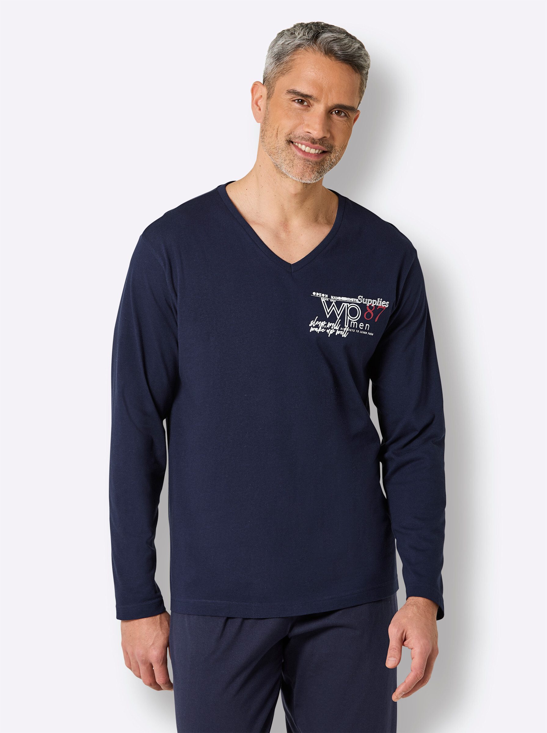 Witt Schlafanzug Schlafanzug-Shirt Langarm