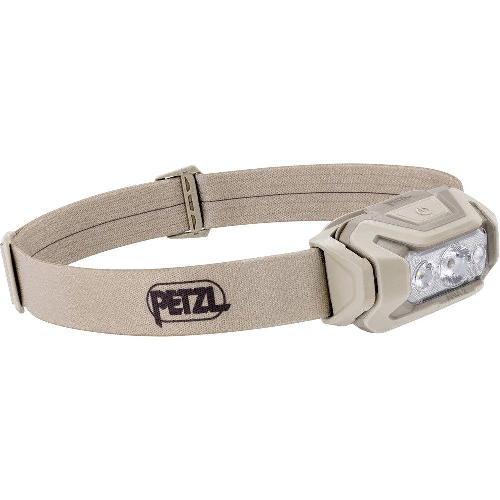 Petzl LED Stirnlampe Petzl ARIA® 2 RGB Desert LED Stirnlampe batteriebetrieben, Li-Ionen Ak