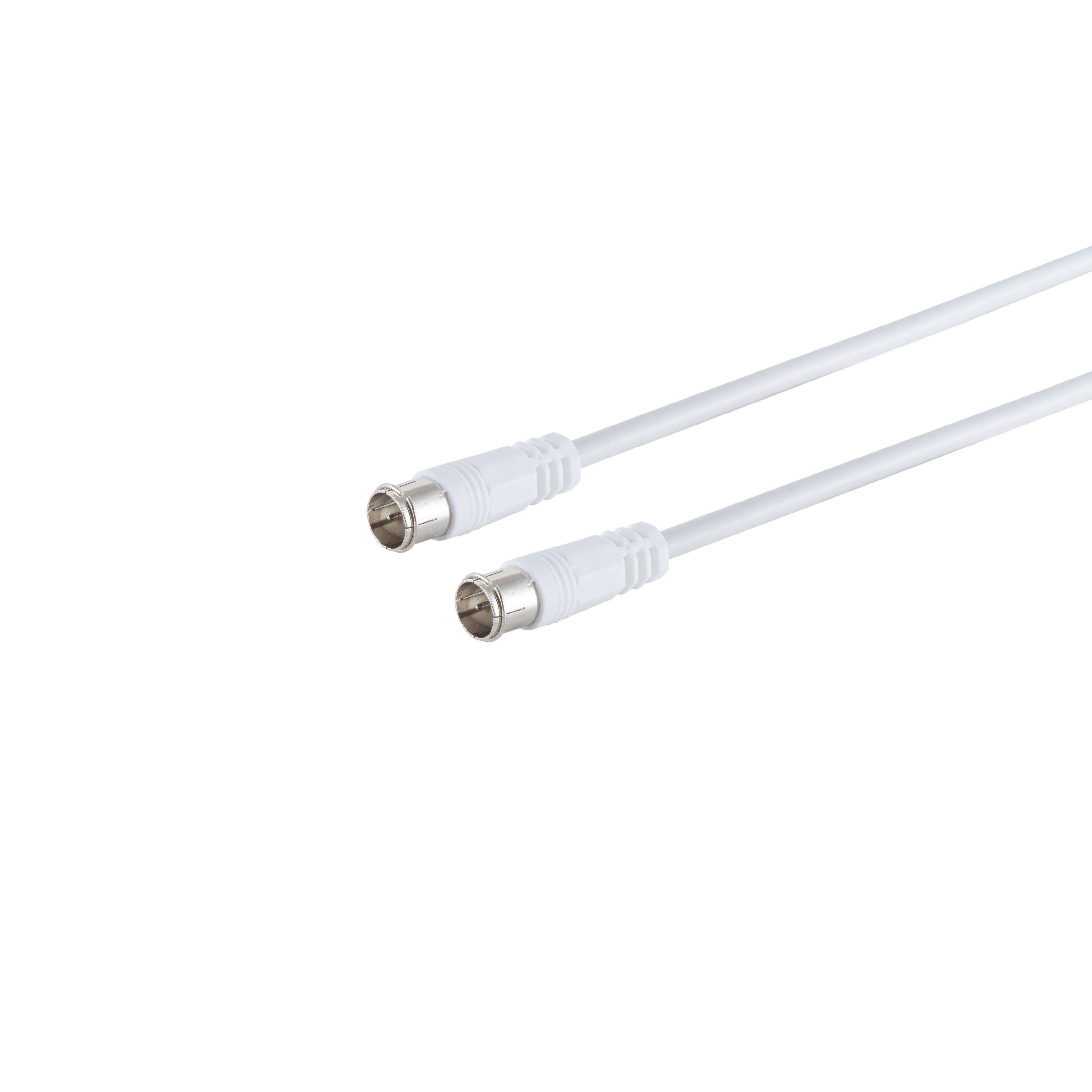 S-Conn F-Quick - weiß Pin, SAT-Kabel, 1,5m F-Quick, dB, (150,00 Central cm) >100
