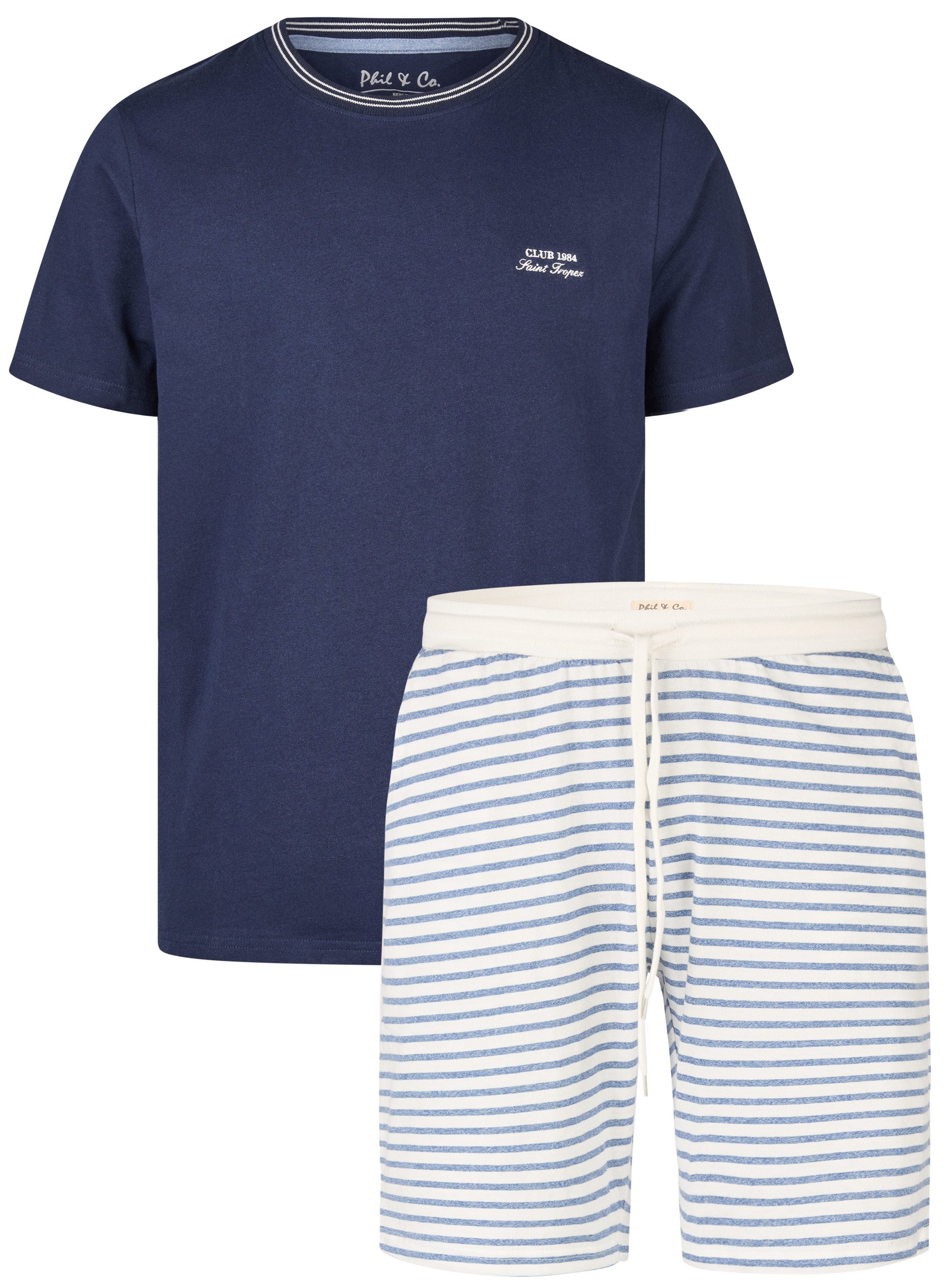 Phil & Co. Shorty Chill Nights (Set, 2 tlg., 2-teilig) Herren Schlafanzug P günstig online kaufen