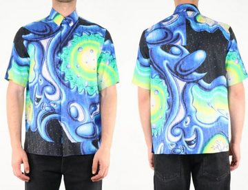 Dior Langarmhemd DIOR HOMME KENNY SCHARF DEADSTOCK Silk Multicolor Oblique Shirt Hemd T