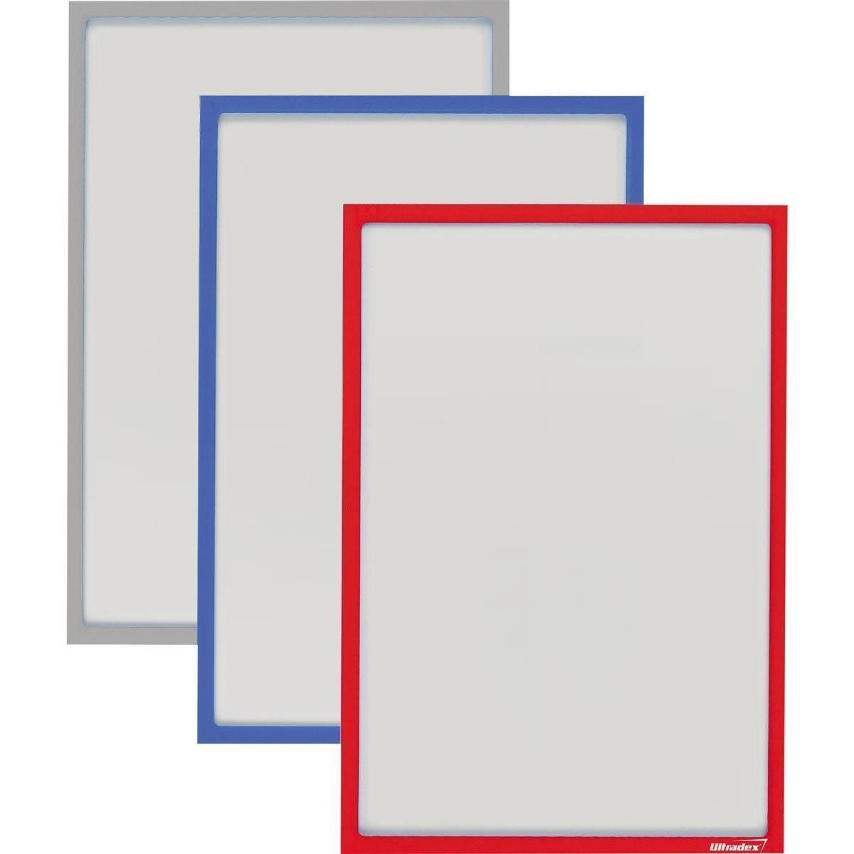 Magnet Ultradex Infotasche 889008 DIN A4 magnetisch weiß 5 St./Pack