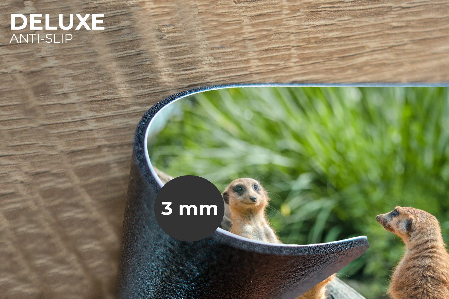 MuchoWow Platzset Erdmännchen - Familie - Tiere, (6-St), Platzsets, Tischset, Abwaschbar, Tischsets, Platzdeckchen