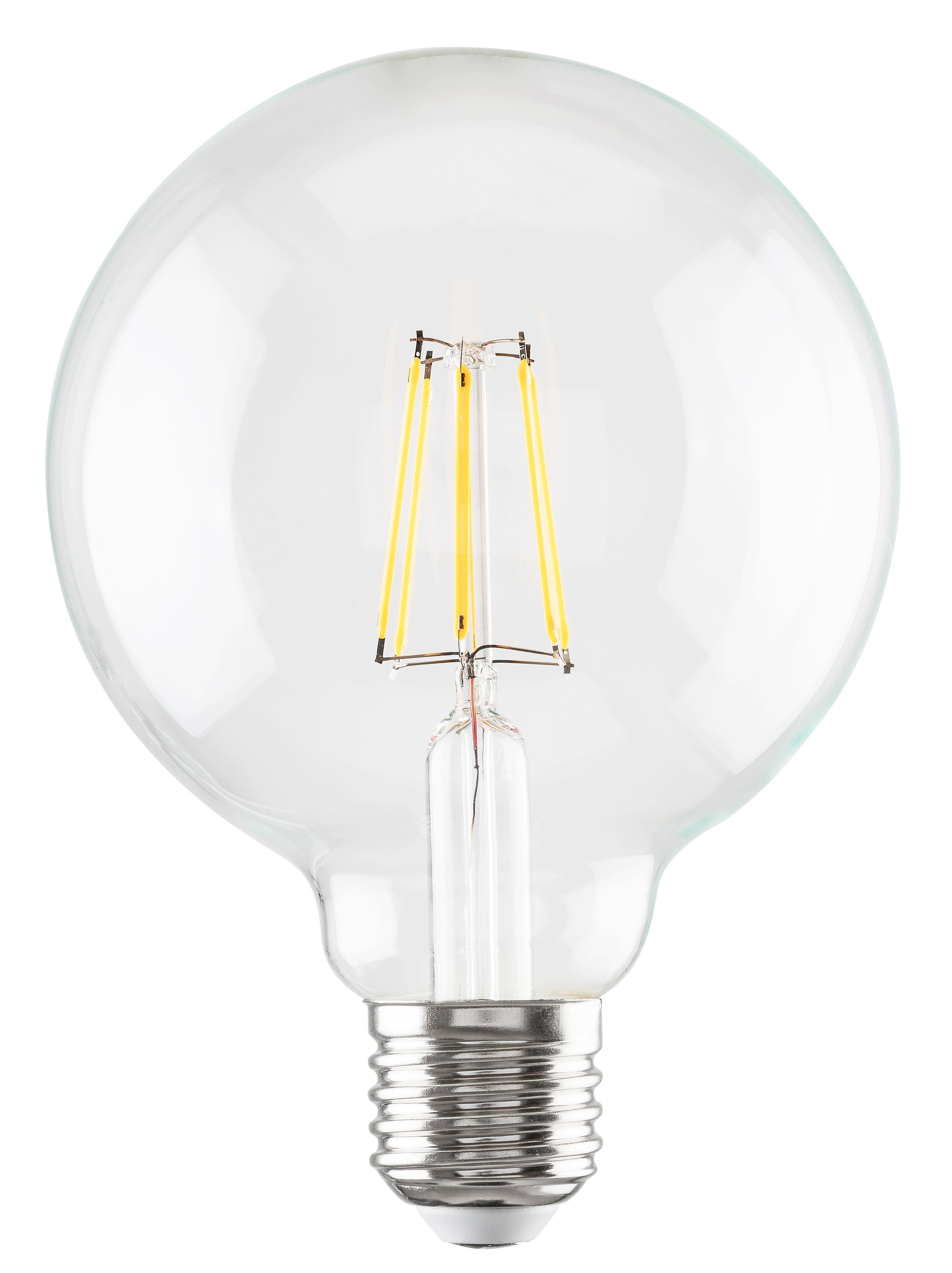 E27, LED-Filament Rabalux Transparent, neutralweiß G95