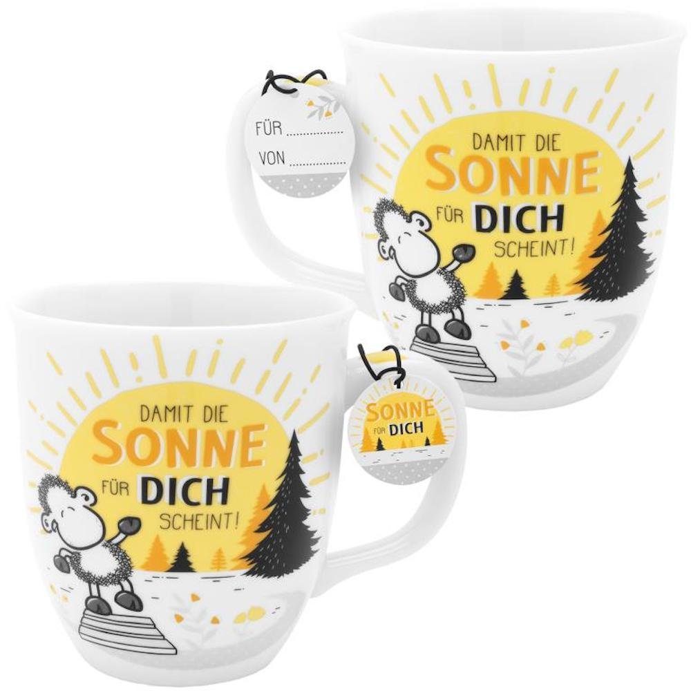 Tasse Porzellan-Tasse "Damit die Sonne für dich scheint" 40 cl