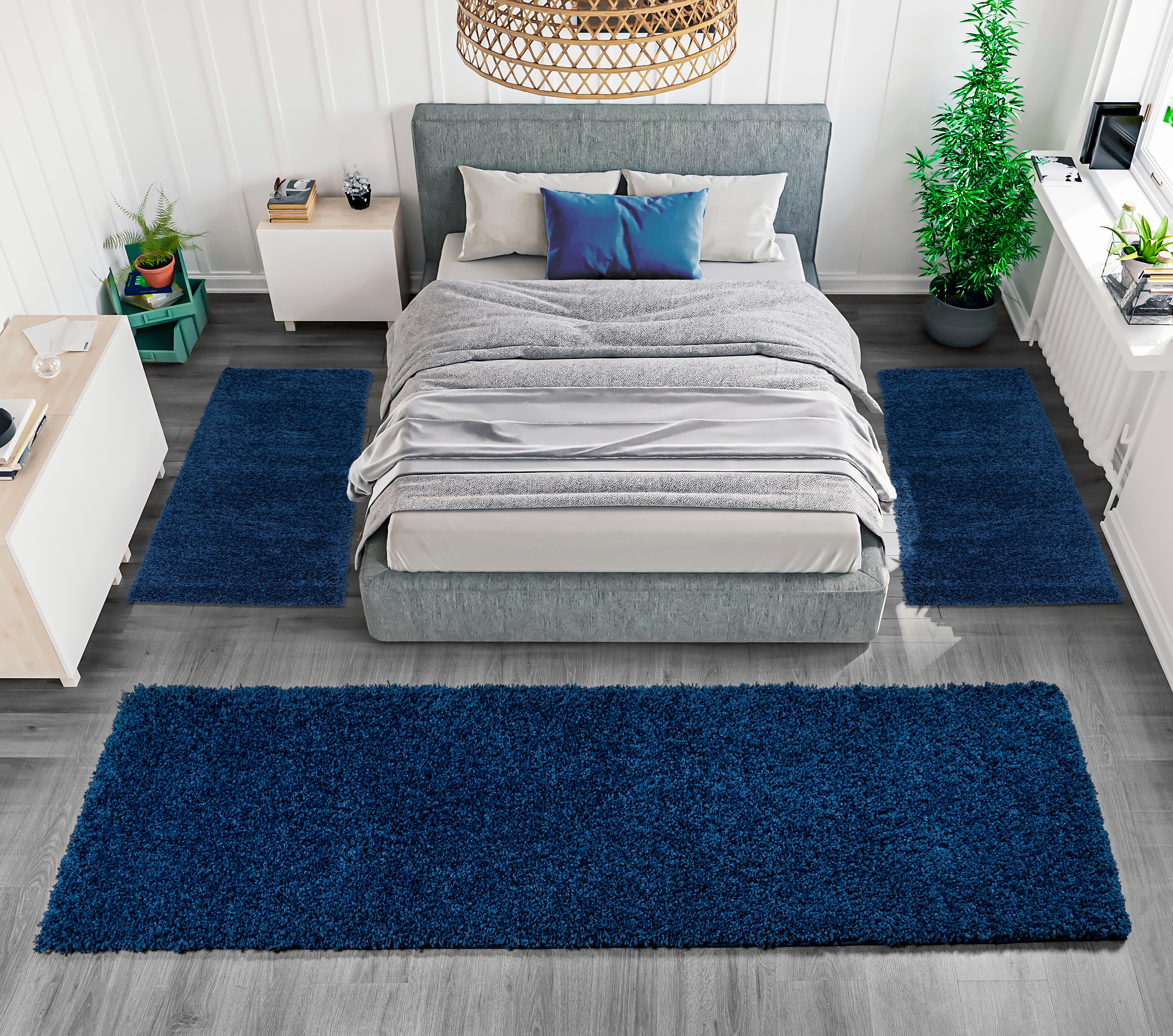 my home Bettumrandung "Shaggy 30" Höhe 30 mm 3 tlg. gewebt, 2- oder 3-teili günstig online kaufen