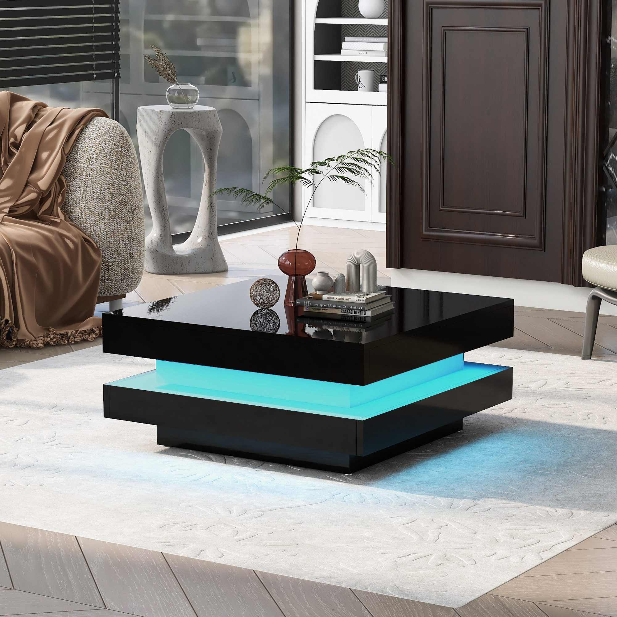 KLAM HOME Couchtisch Moderner Technologischer Stil günstig online kaufen