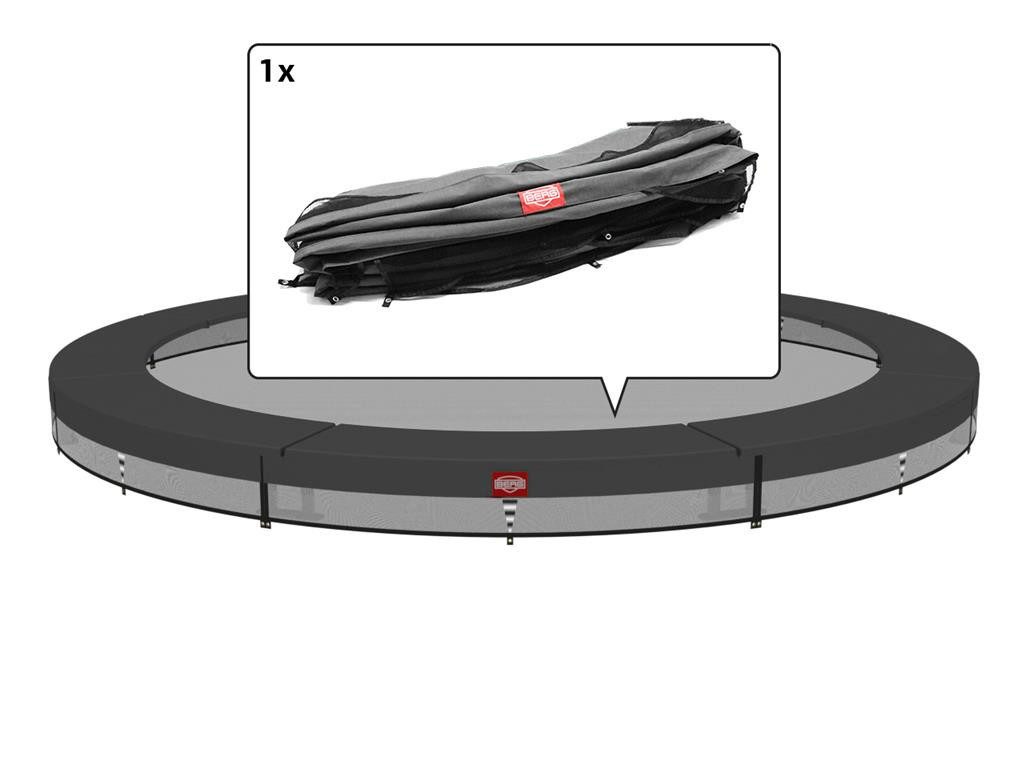 Trampolin-Randabdeckung Ersatzteil 380 cm rund grau - Favorit InGround Federabdeckung