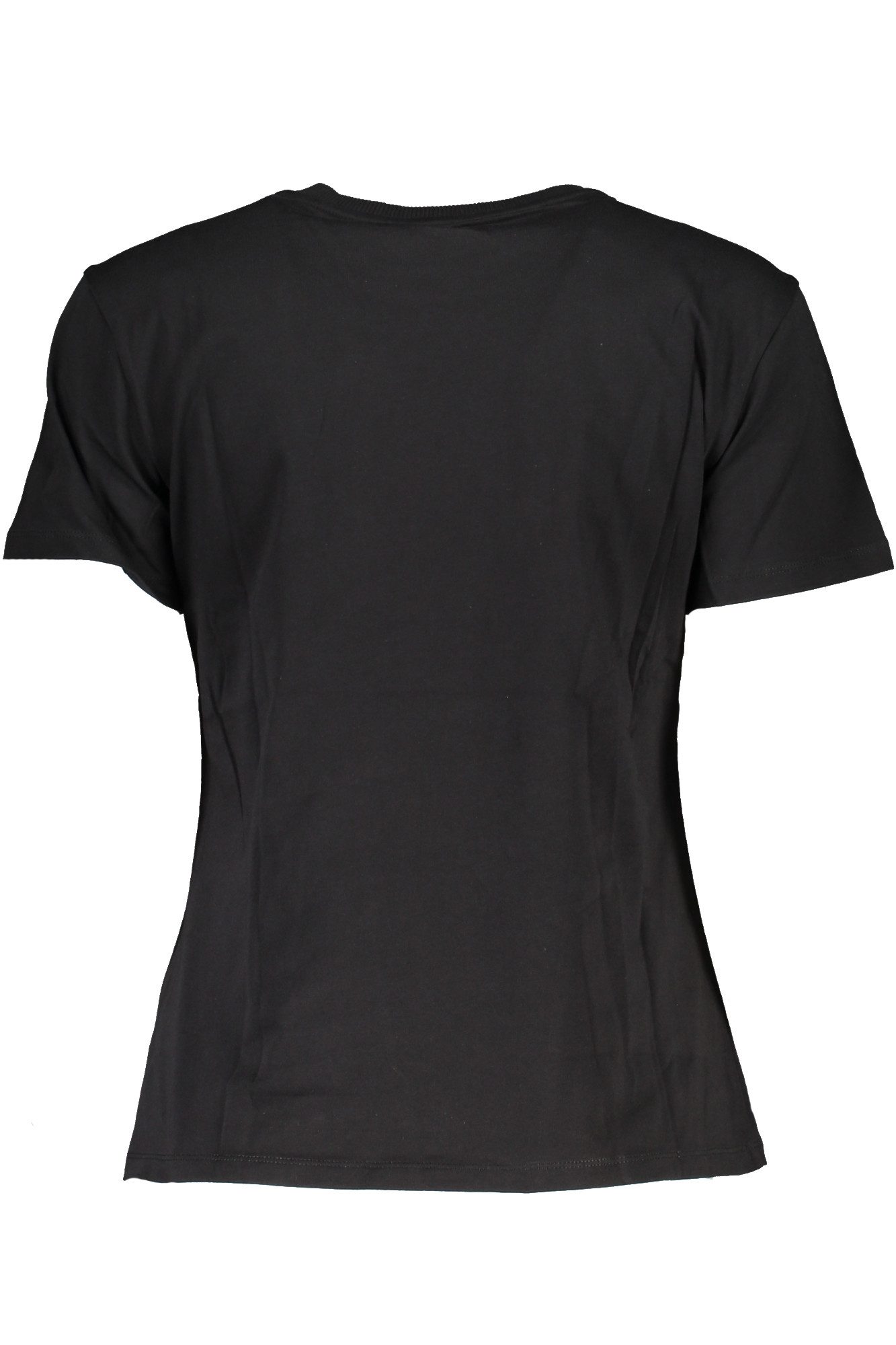Patrizia Pepe T-Shirt Damen Schwarz Kurzarm T-Shirt mit Rundhals &