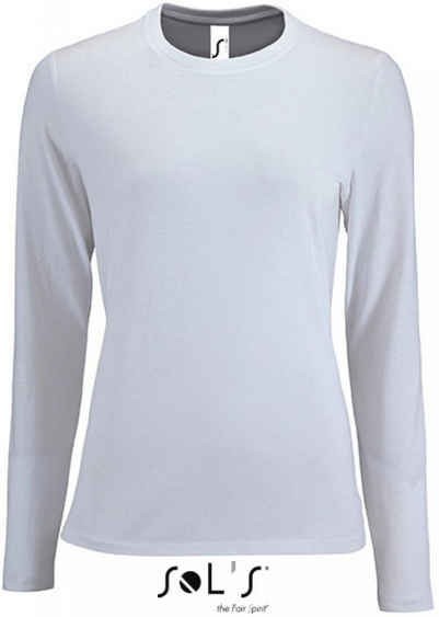 SOLS Rundhalsshirt Damen Long-Sleeve T-Shirt Imperial