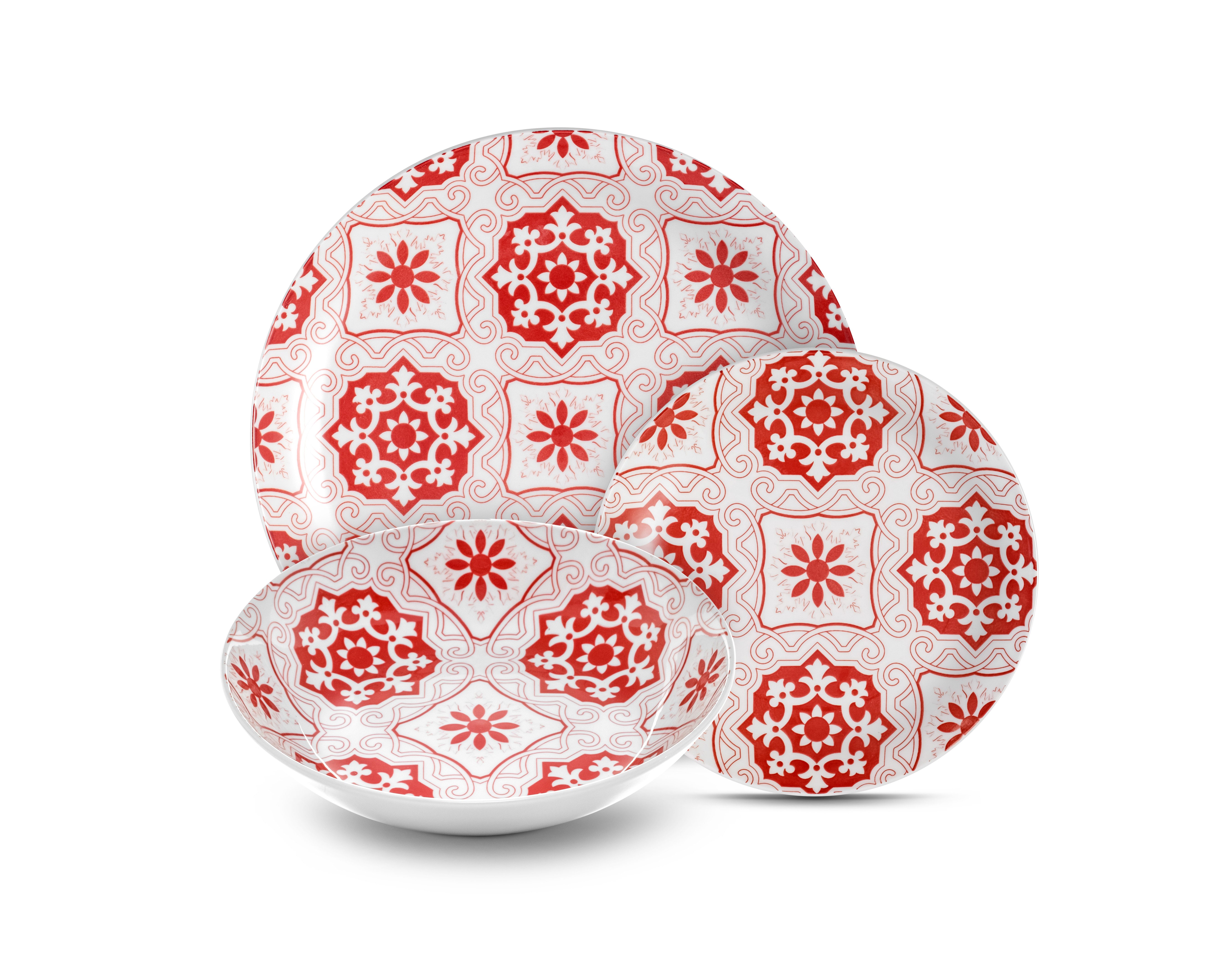 G.R.I.I.N. Geschirr-Set "Lipari" 18tlg. Set (18-tlg), 18 Teile, 6 Personen, Service, Tafelservice