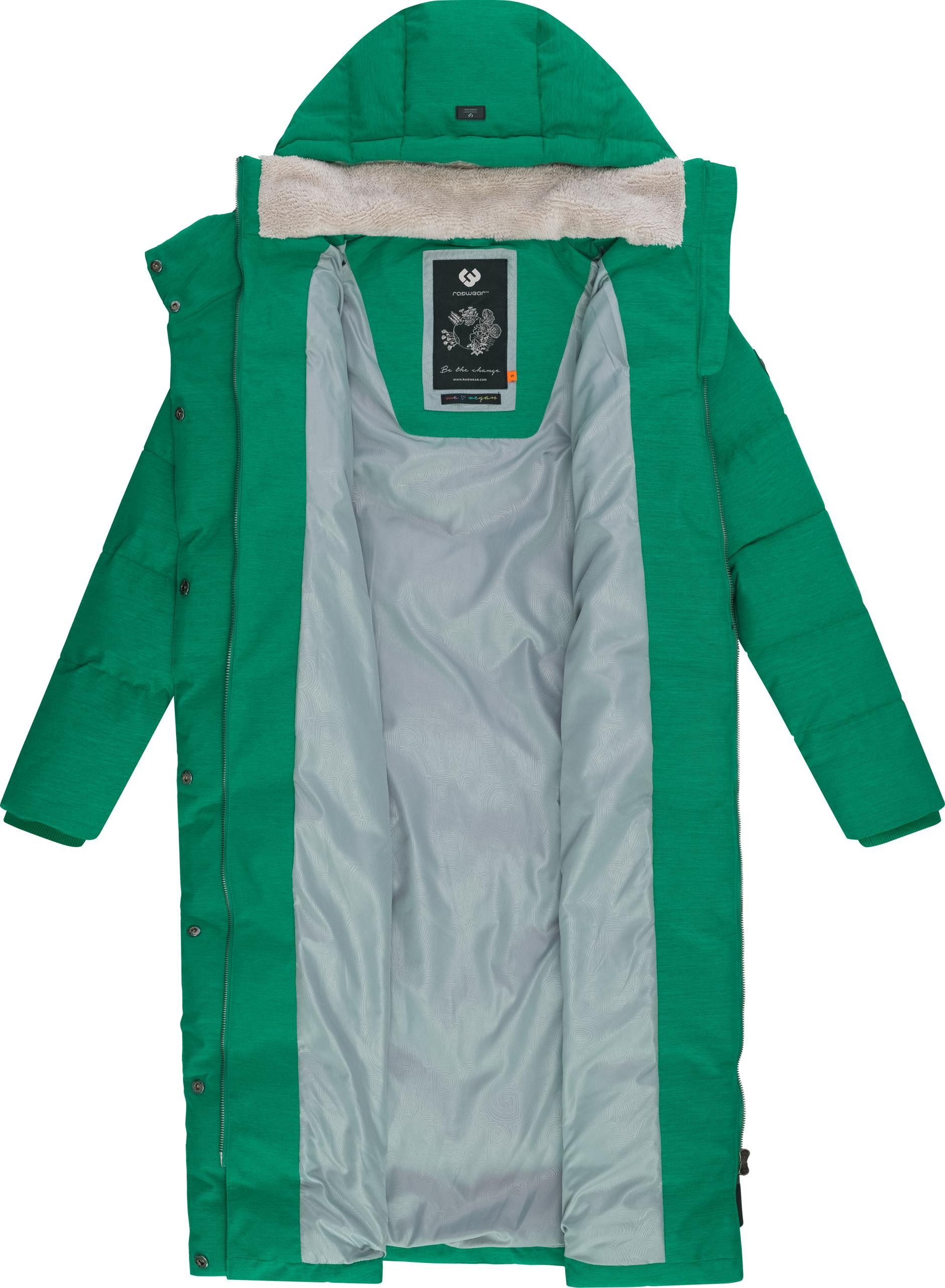 Ragwear Wintermantel Pavla Long extralanger Winterparka mit Teddyfutter und Kapuze – Bild 4 von 5