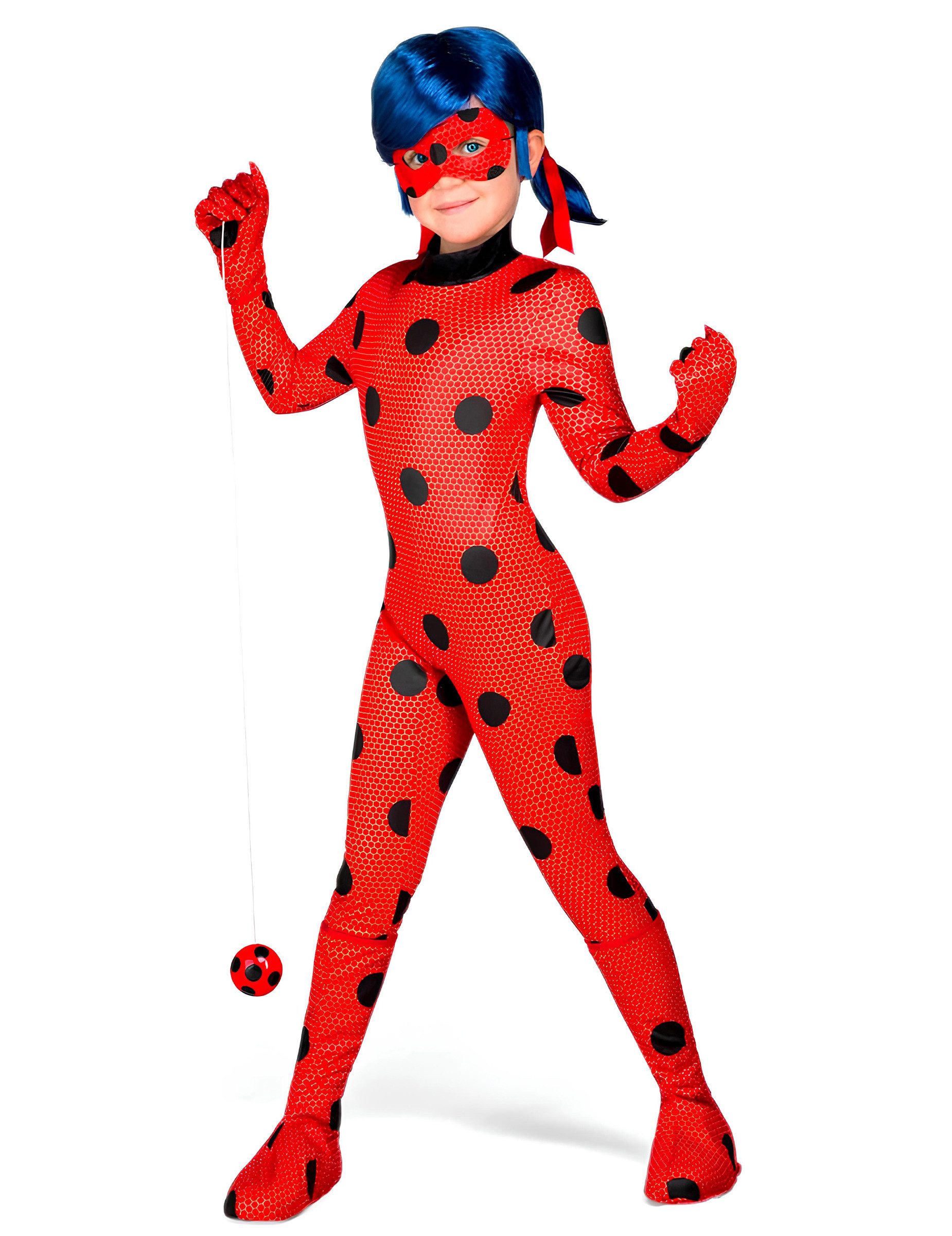 Viving Costumes Kostüm Ladybug-Kinderkostüm Miraculous-Lizenzkostüm rot-schwarz