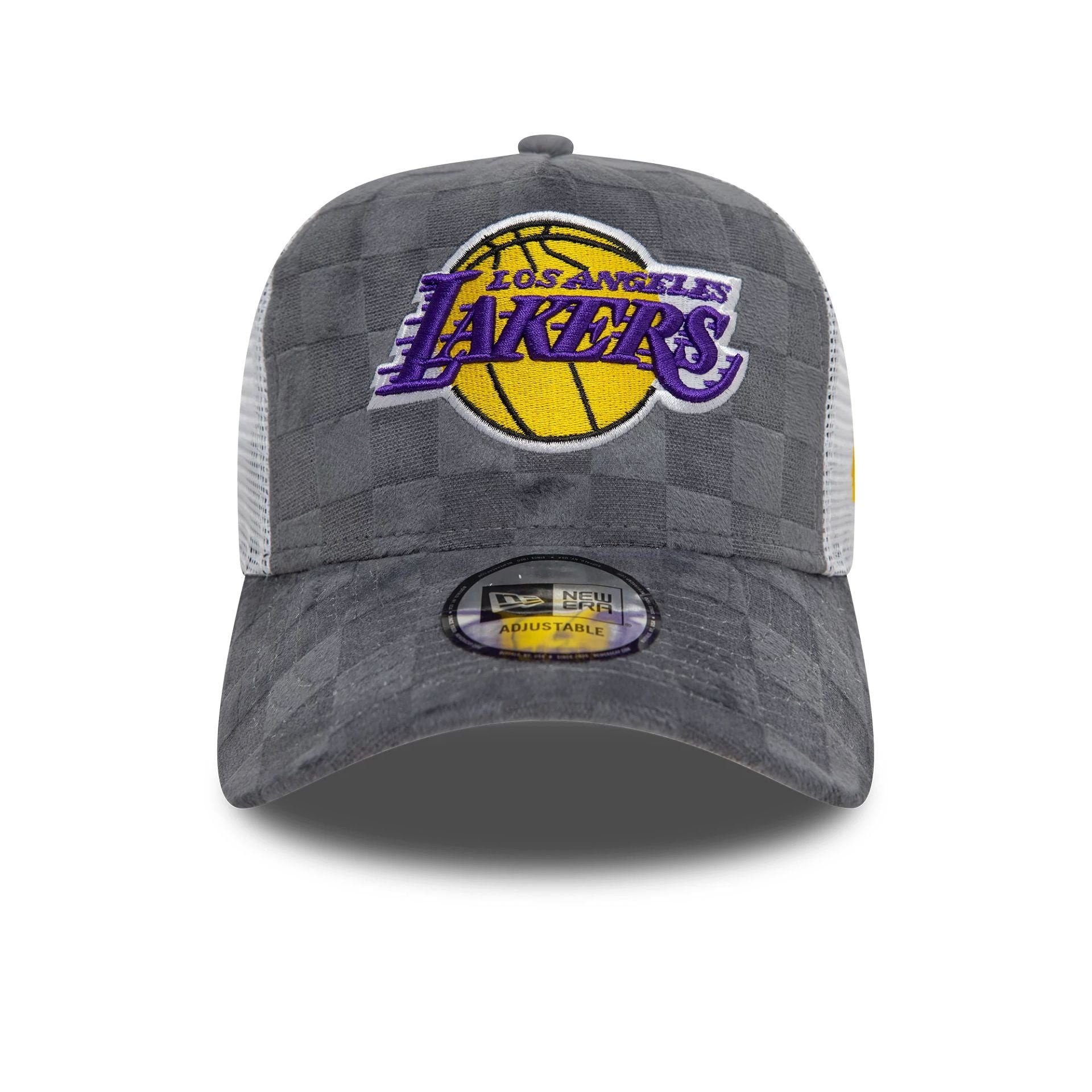 New Era Snapback Cap 9FORTY A-Frame Tonal Check LA Lakers
