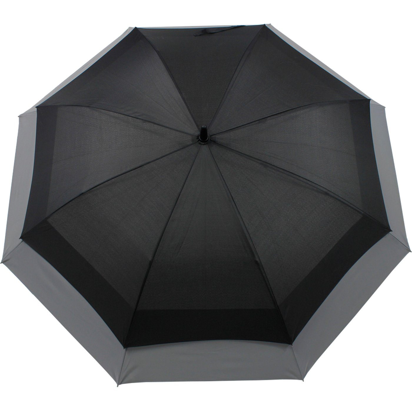 iX-brella Langregenschirm Move expandierender reflektierend schwarz-reflektierend mit to Automatik, XXL - Schirm