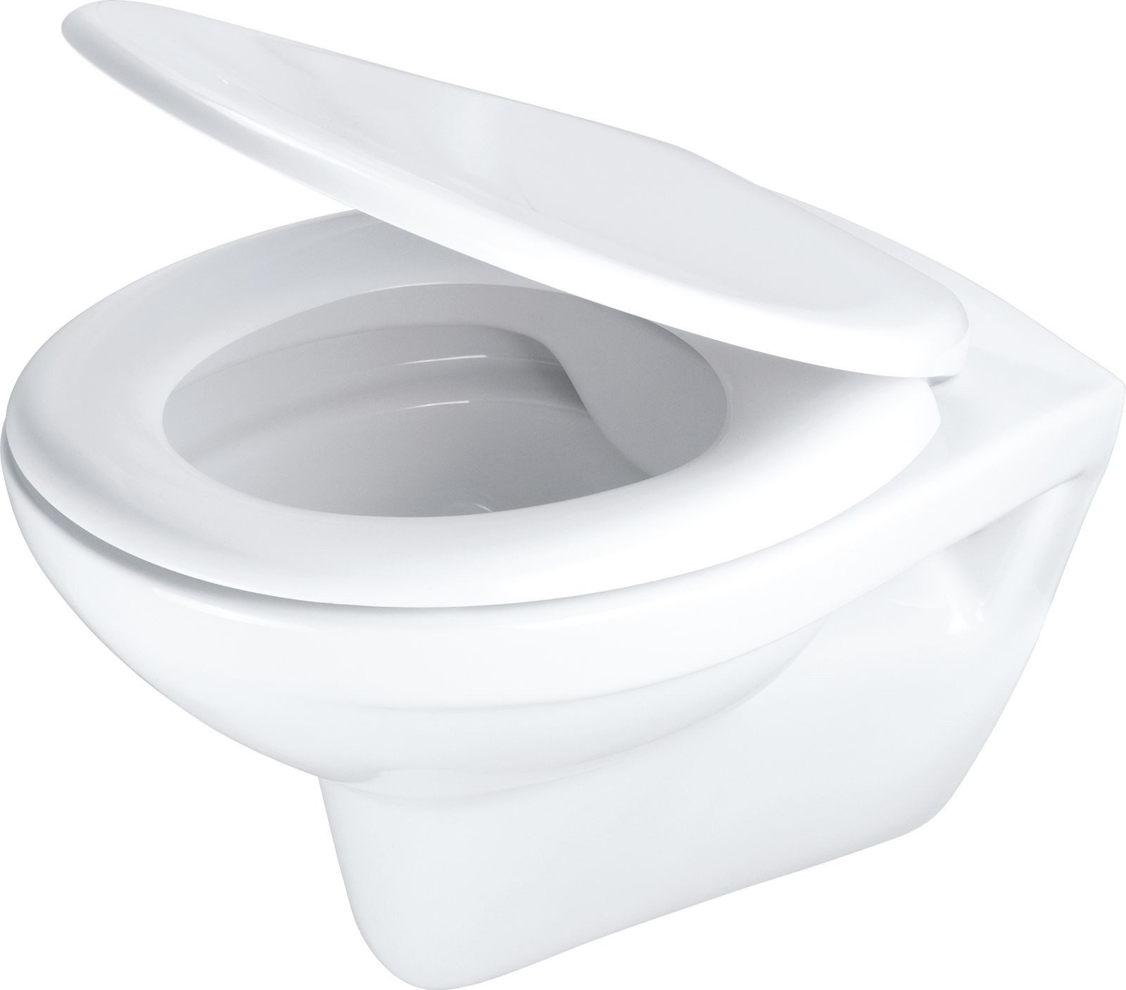 Deante Tiefspül-WC Wand-WC mit Deckel "BORO", Komplett-Set