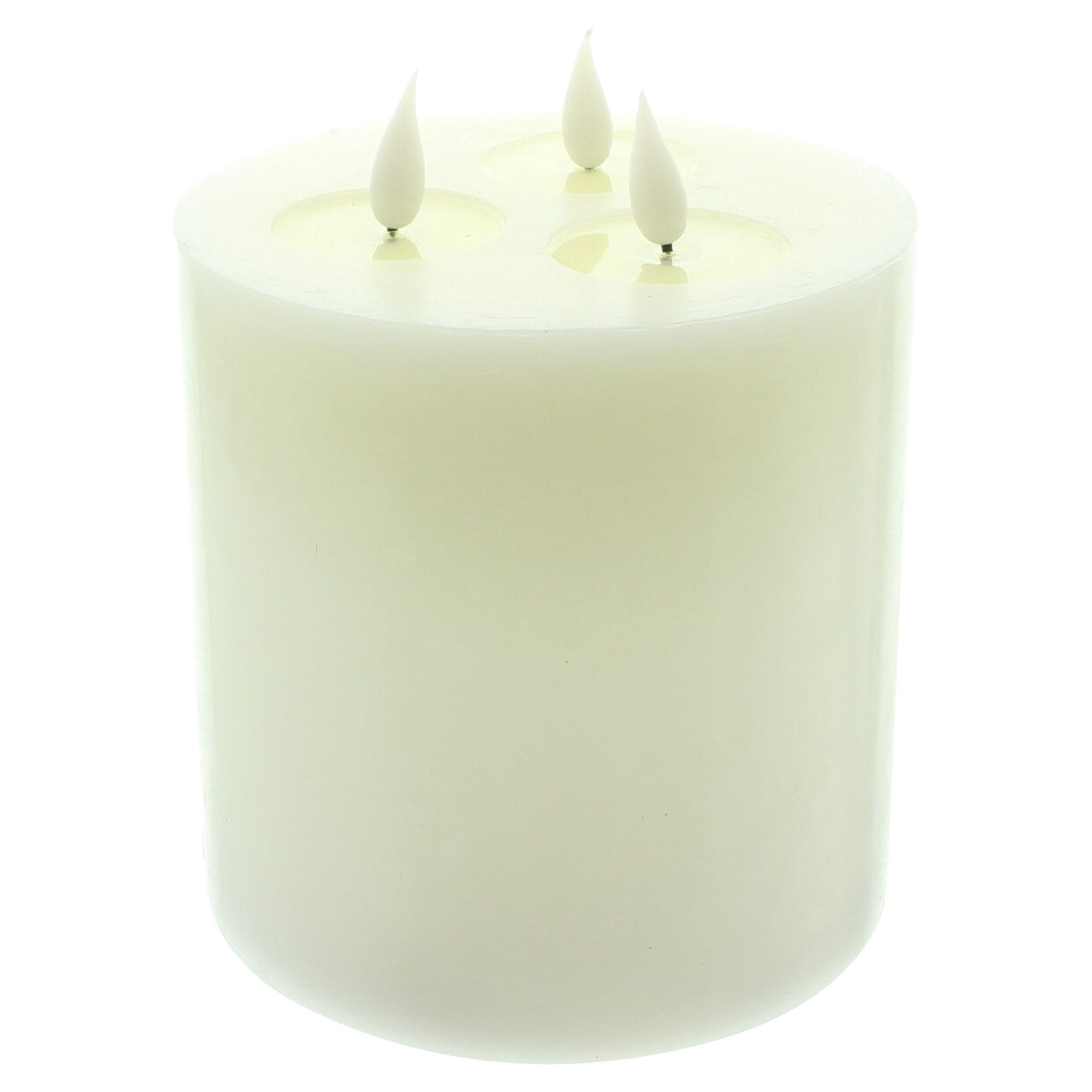 Frank Flechtwaren Stumpenkerze, 3-Docht-Kerze Classic günstig online kaufen