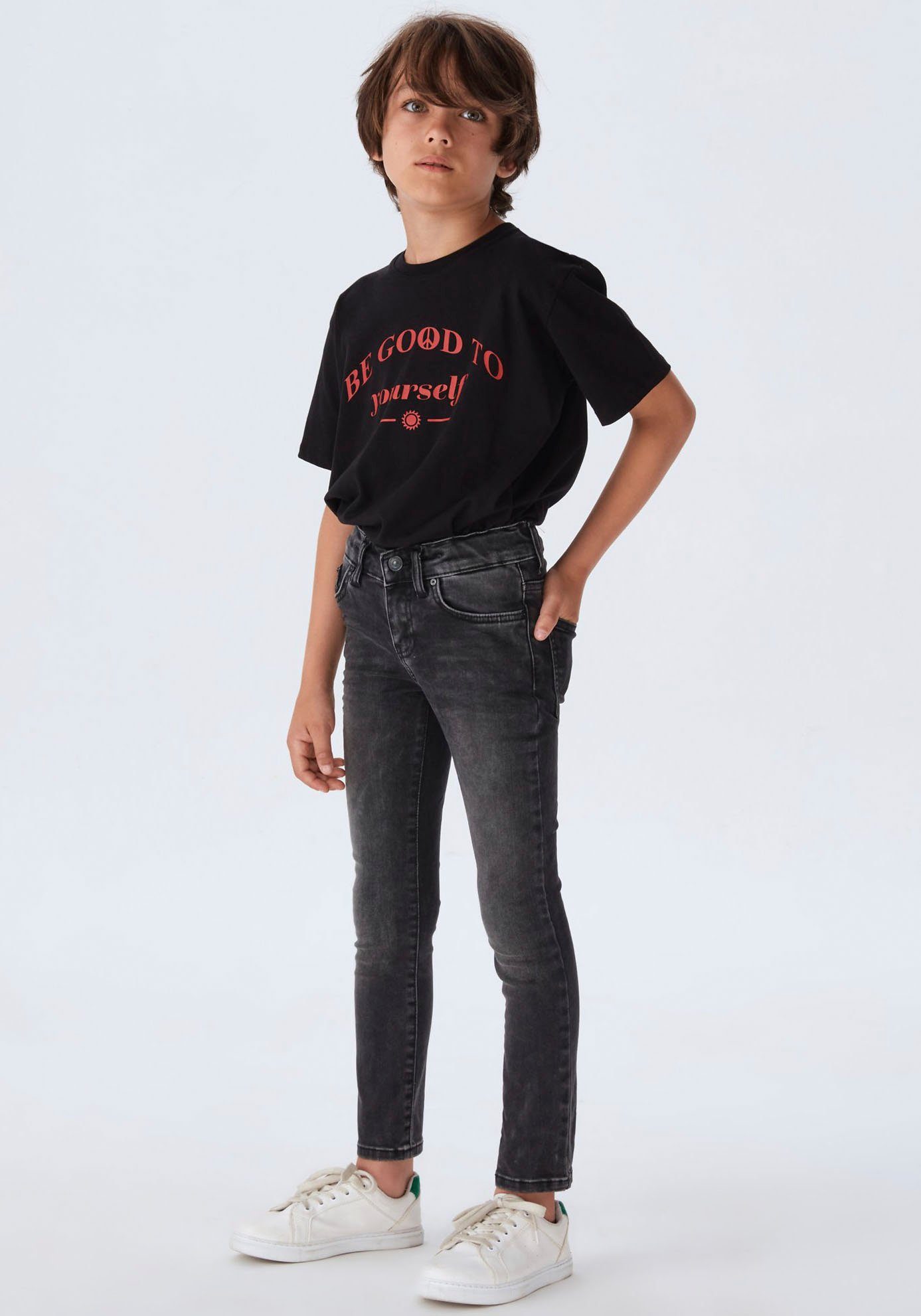 mit for LTB black BOYS almost Stretch, JIM Skinny-fit-Jeans
