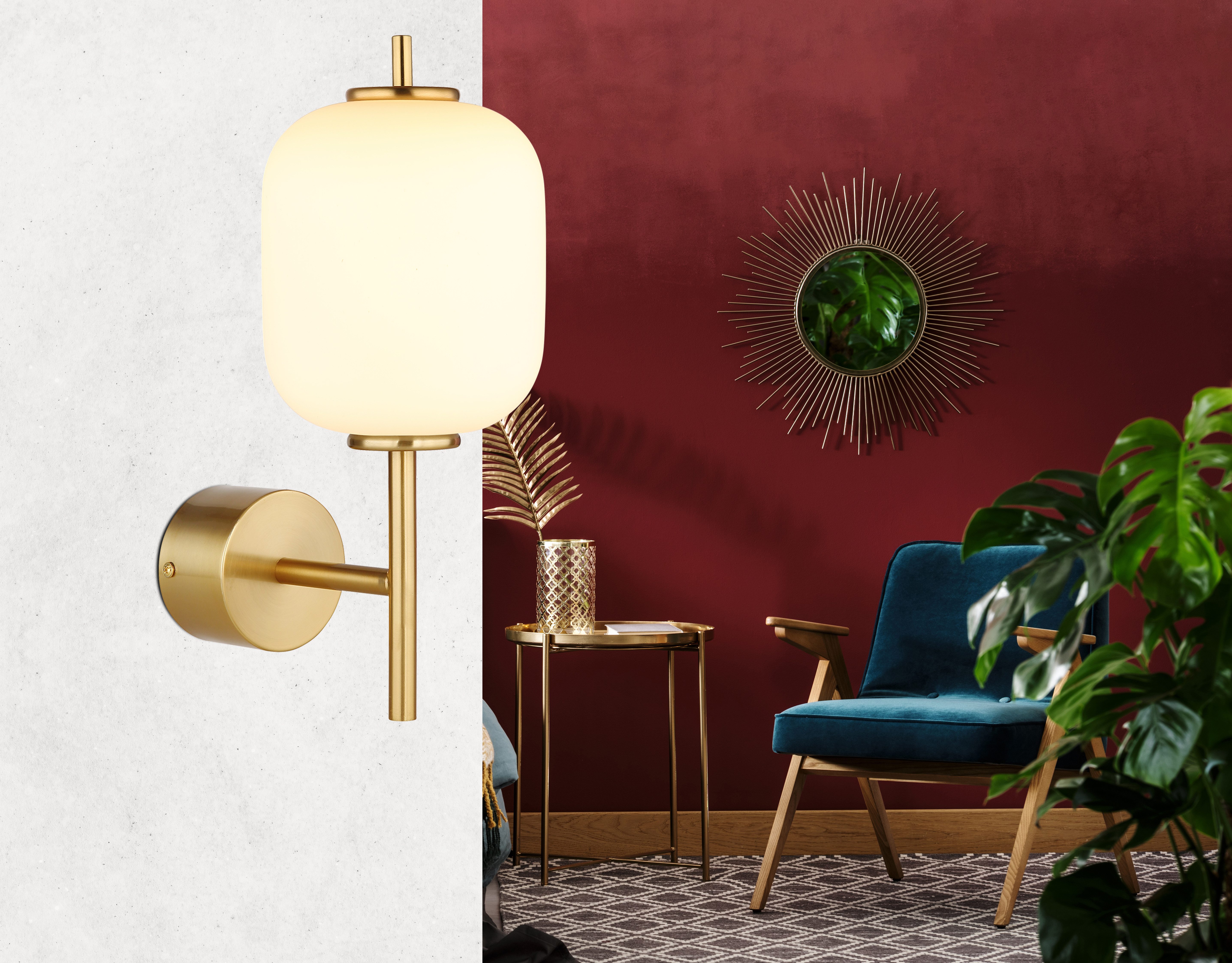 GLOBO LIGHTING LED Wandleuchte EWALD, LED fest integriert, Warmweiß, Wandle günstig online kaufen